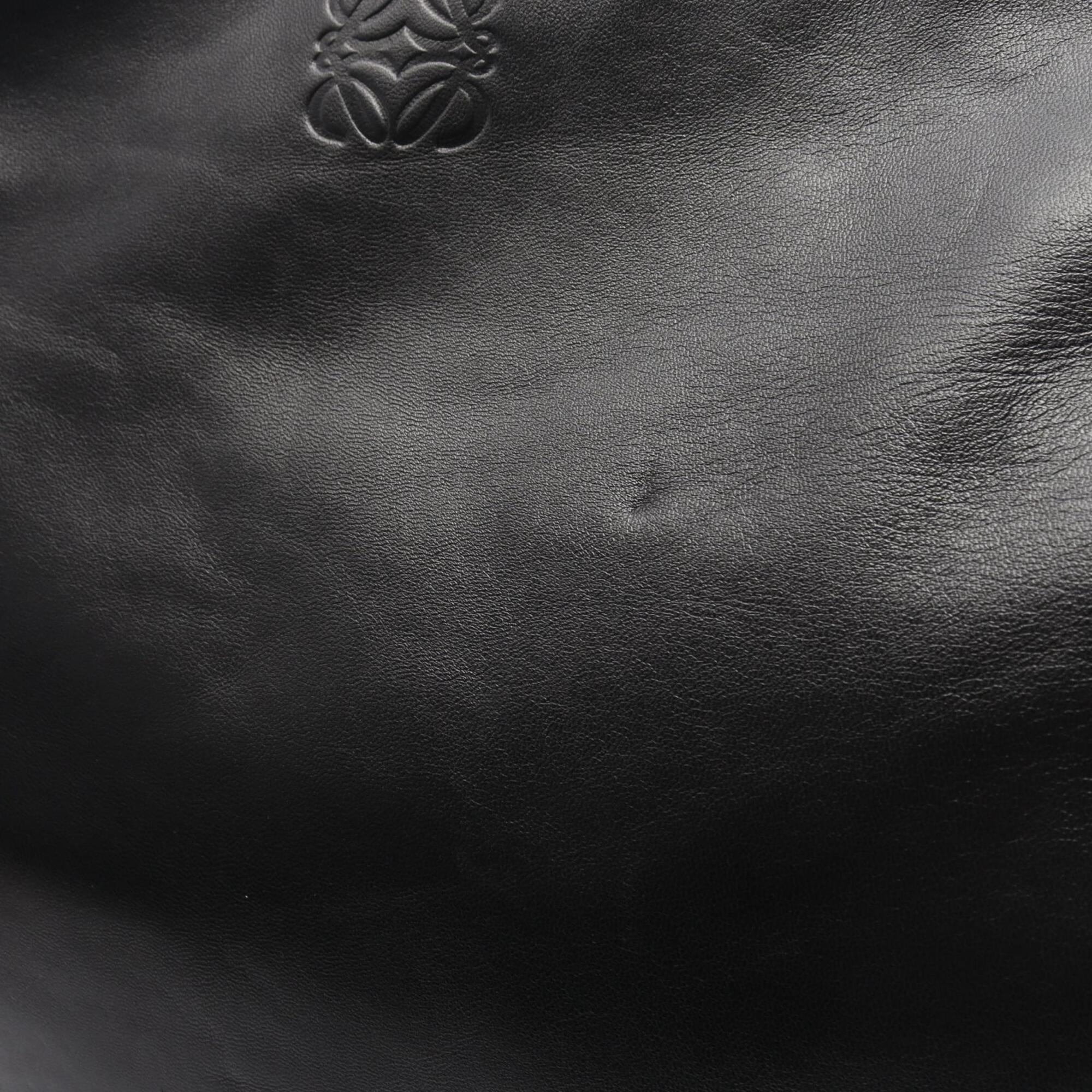 Loewe Black Leather Handbag Tote Bag (Pre-Owned)