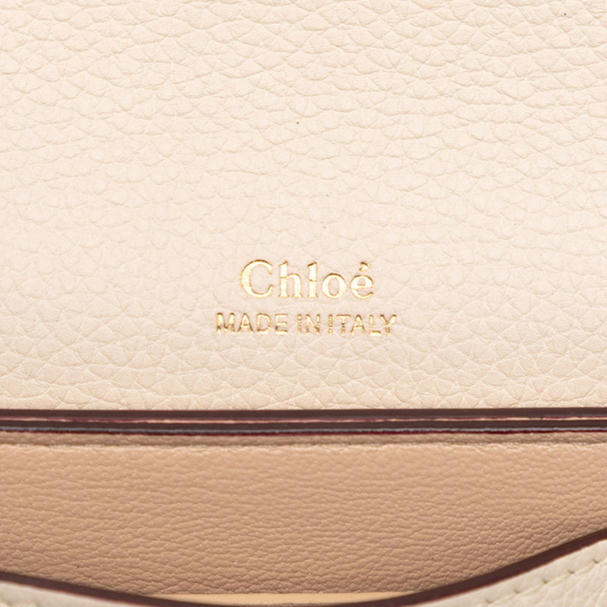 Chloé Gray Ivory Leather Shoulder Bag (Pre-Owned)