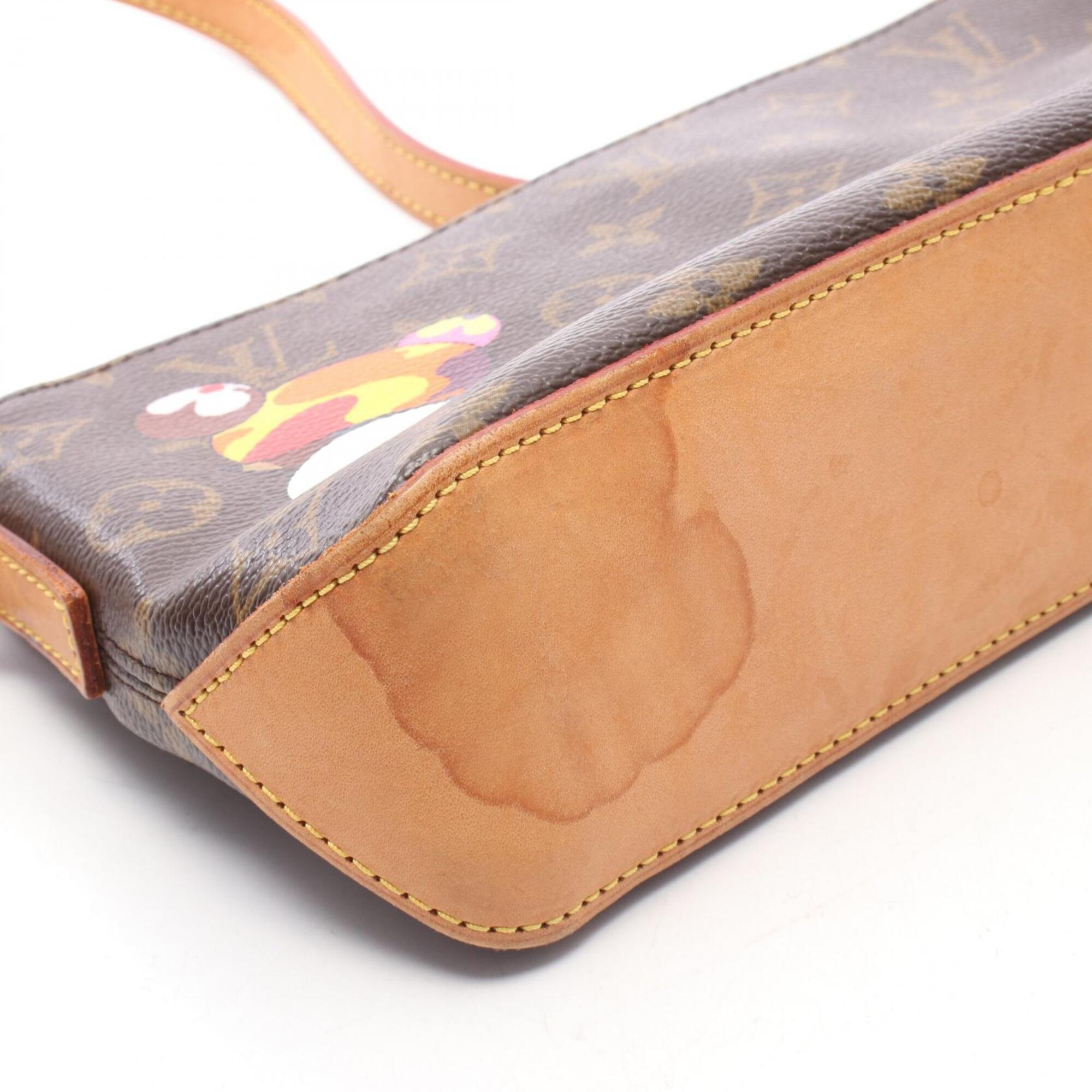 Louis Vuitton Brown Multi-Color Coated Canvas Pvc Monogram Leather Handbag Shoulder Bag (Pre-Owned)