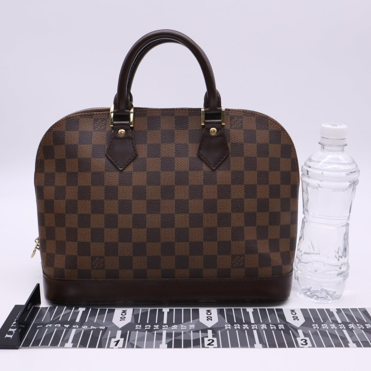Louis Vuitton Damier Beige Brown Coated Canvas Leather Handbag (Pre-Owned)