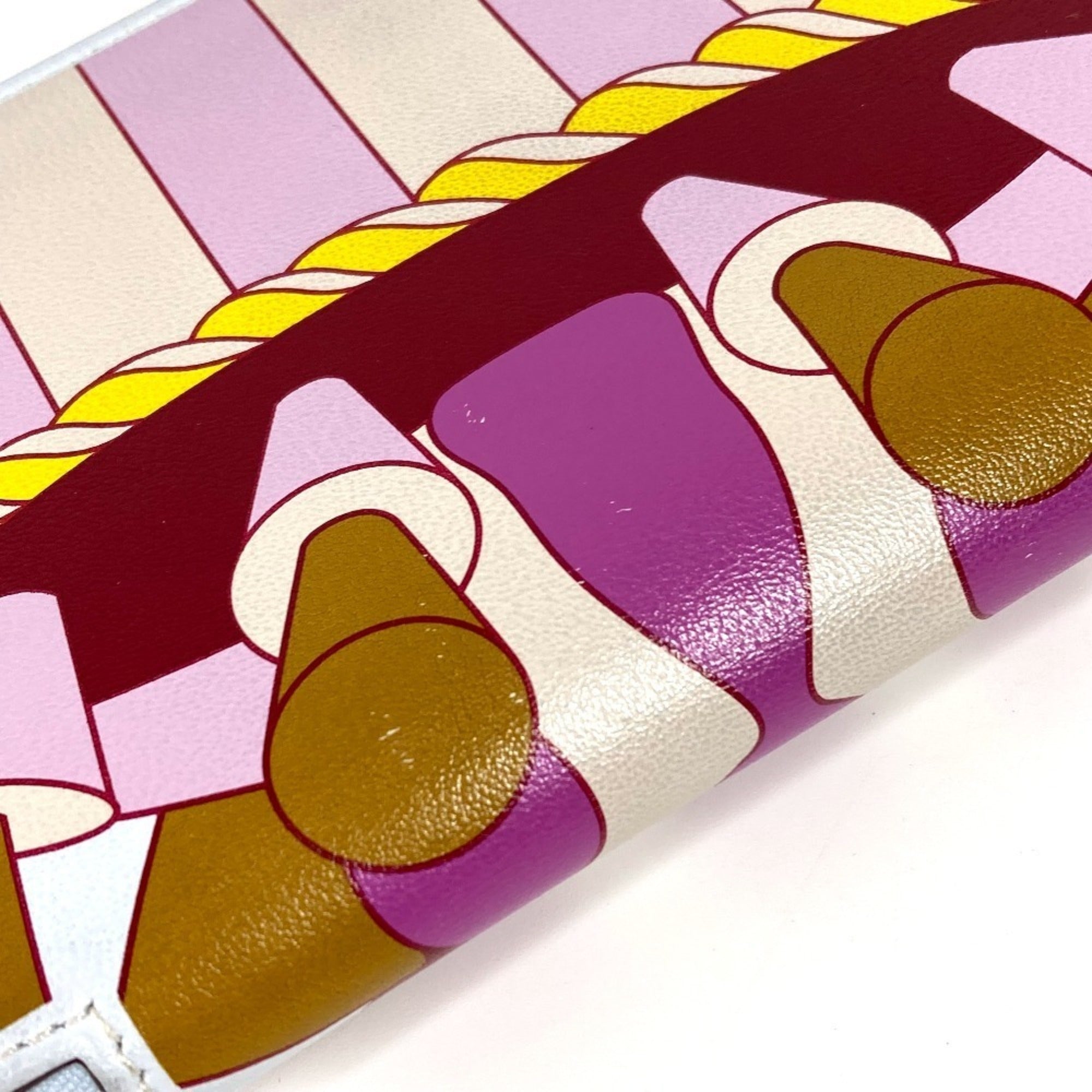 Hermes Silk'in Multi-Color Swift Leather Long Wallet (Bi-Fold) (Pre-Owned)