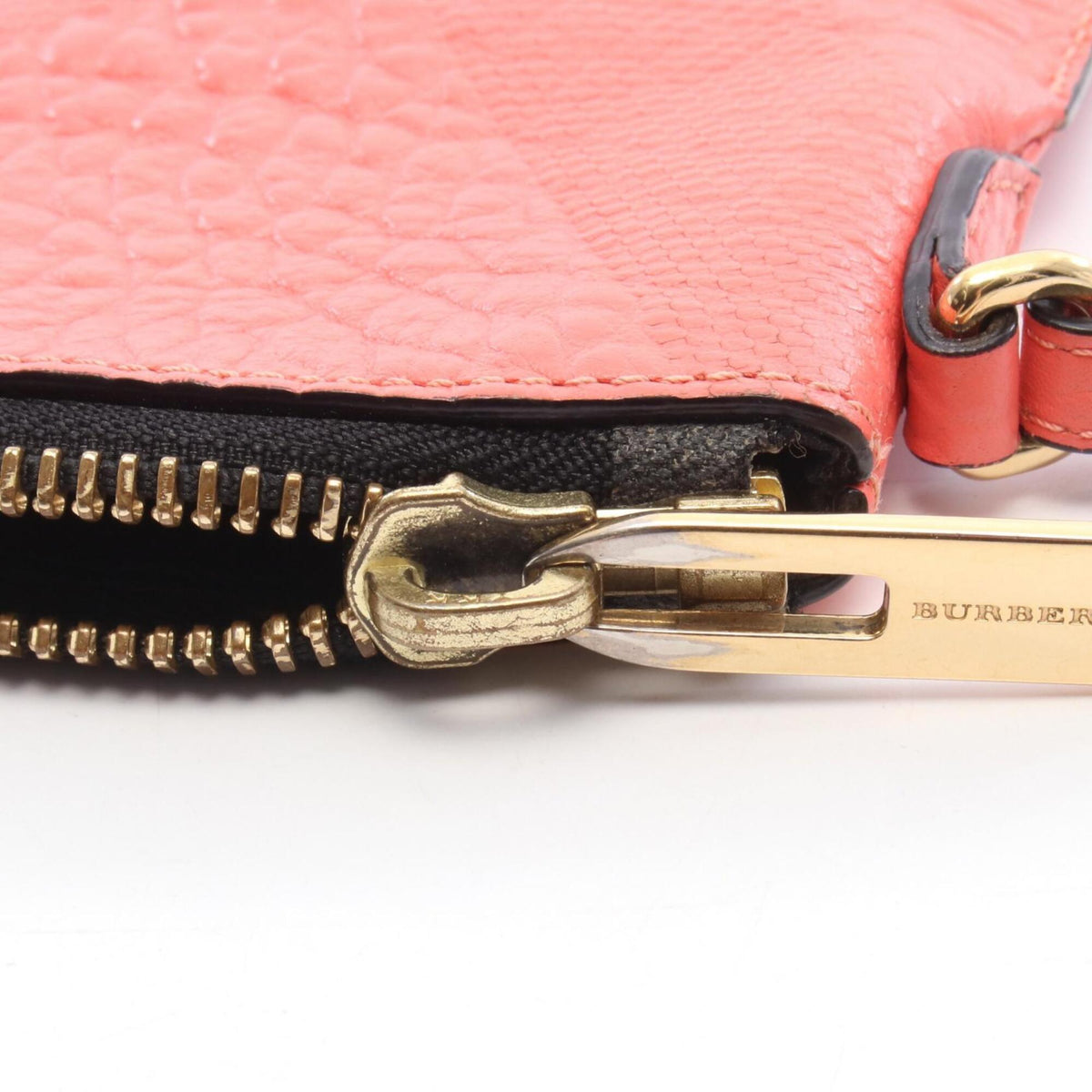 Burberry Pink Leather Handbag Shoulder Bag (Pre-Owned)