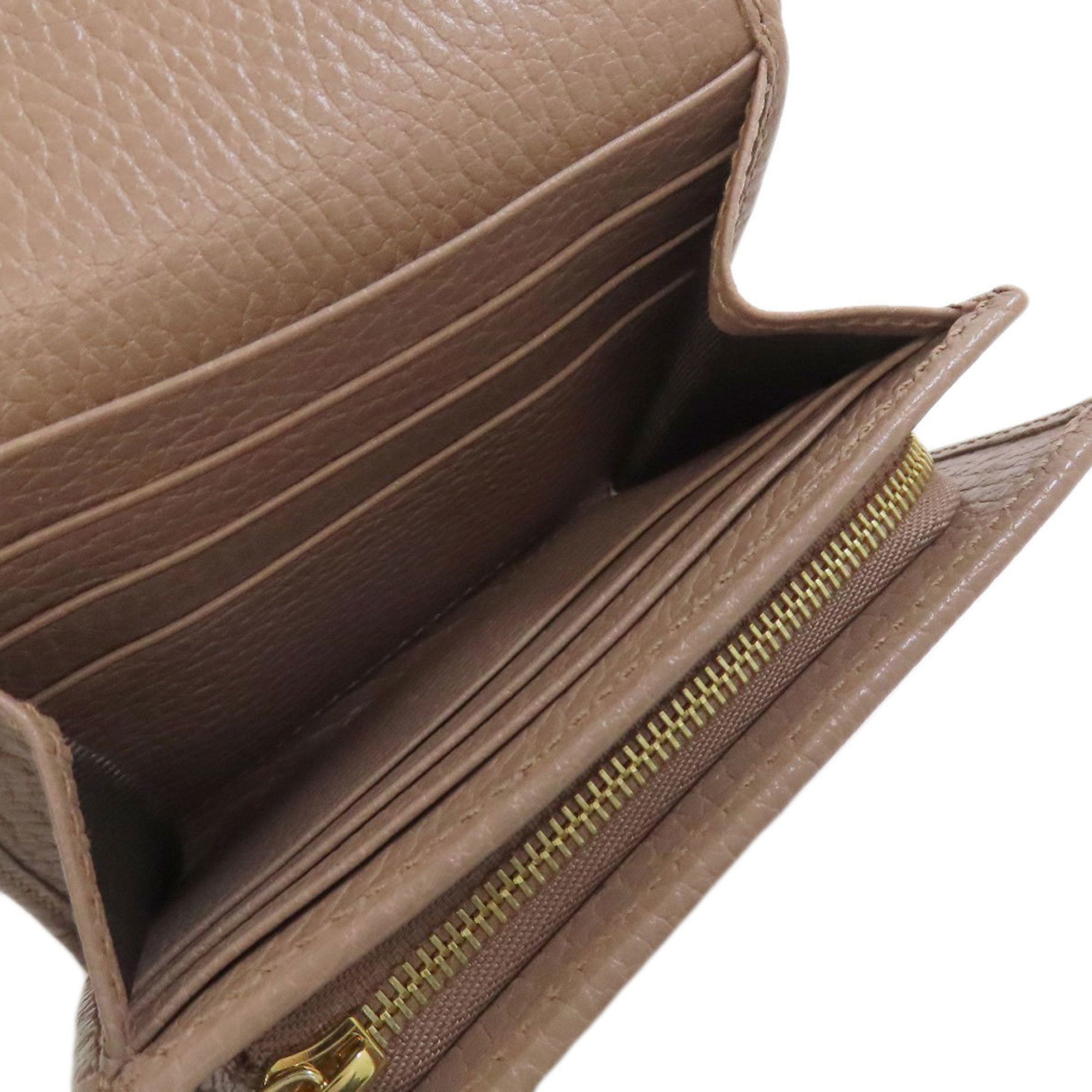 Gucci Beige Leather Wallet (Bi-Fold) (Pre-Owned)