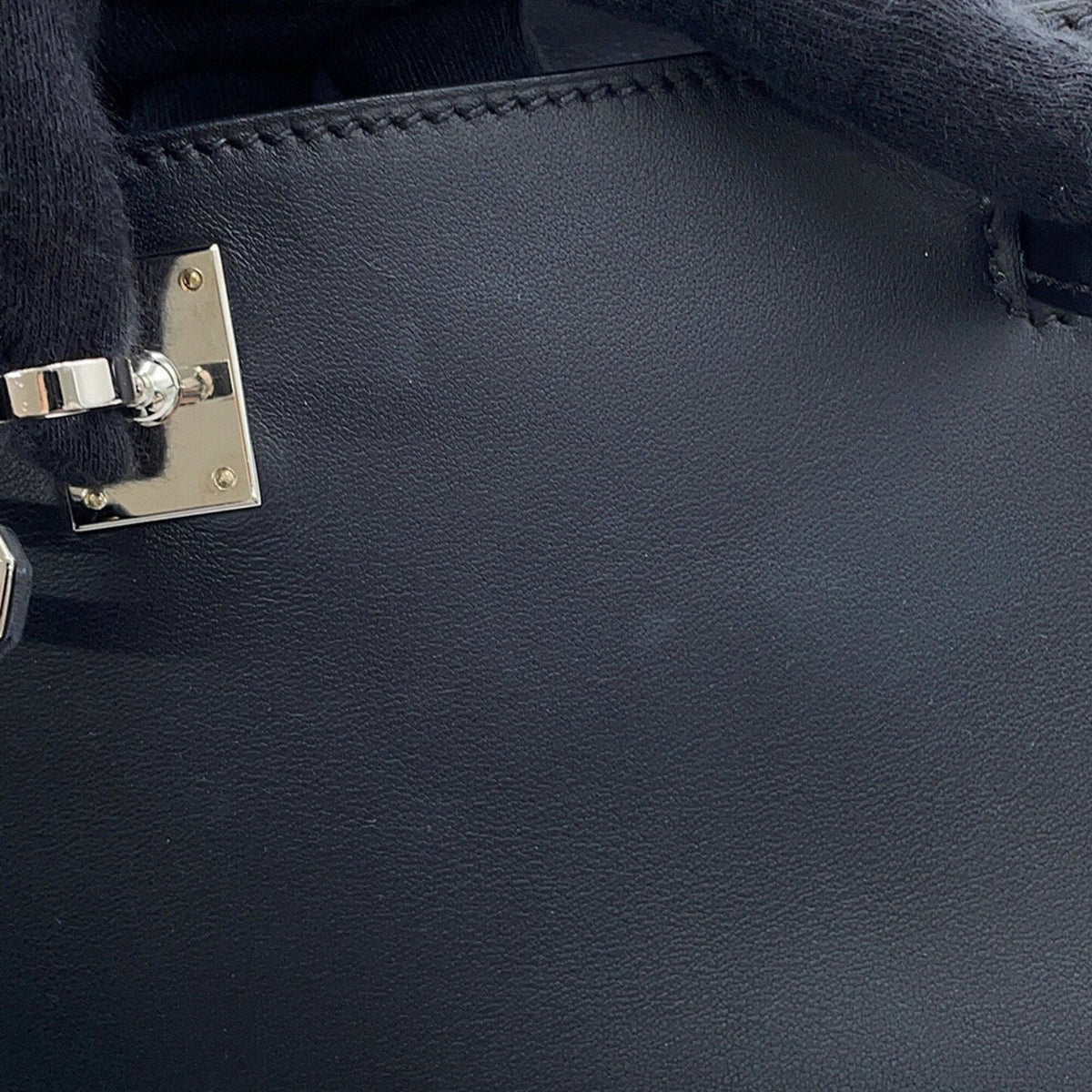 Hermes Black Swift Leather Handbag Pochette (Pre-Owned)