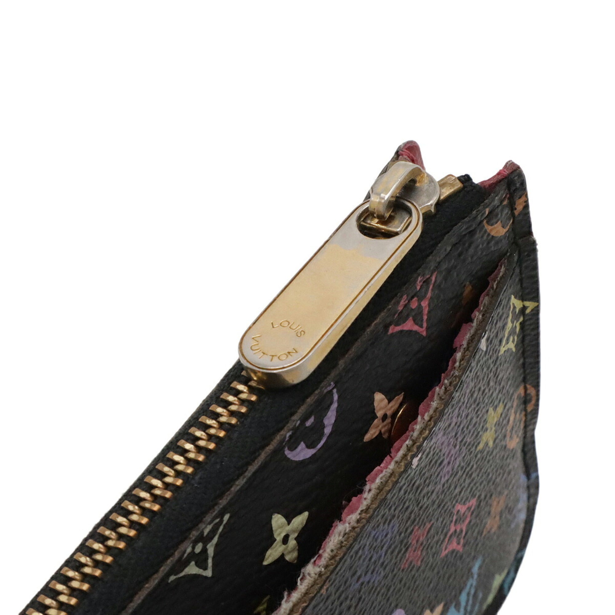 Louis Vuitton Monogram Multi-Color Noir Monogram Multicolore Coin Purse/Coin Case (Pre-Owned)