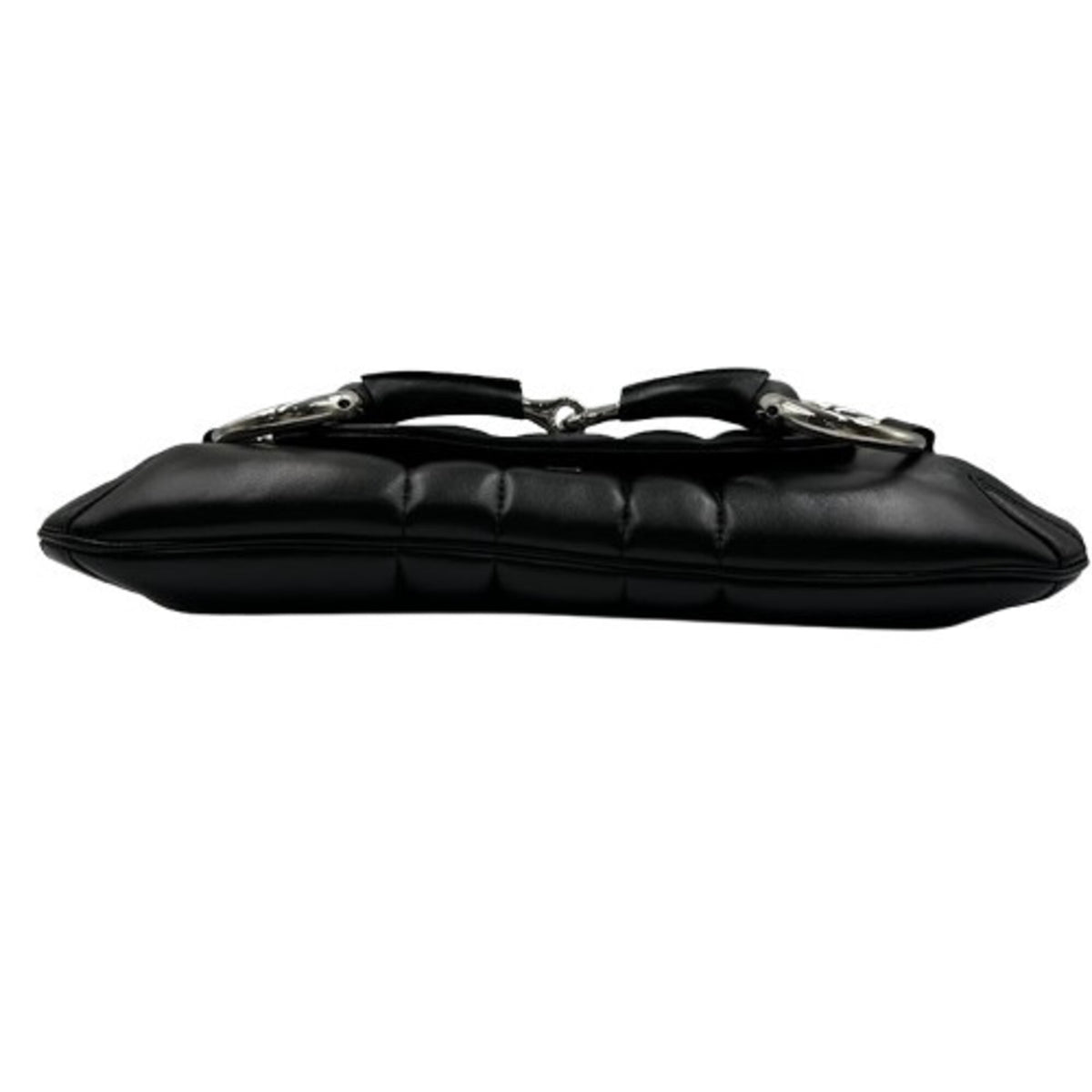 Gucci Horsebit Black Leather Shoulder Bag (Pre-Owned)
