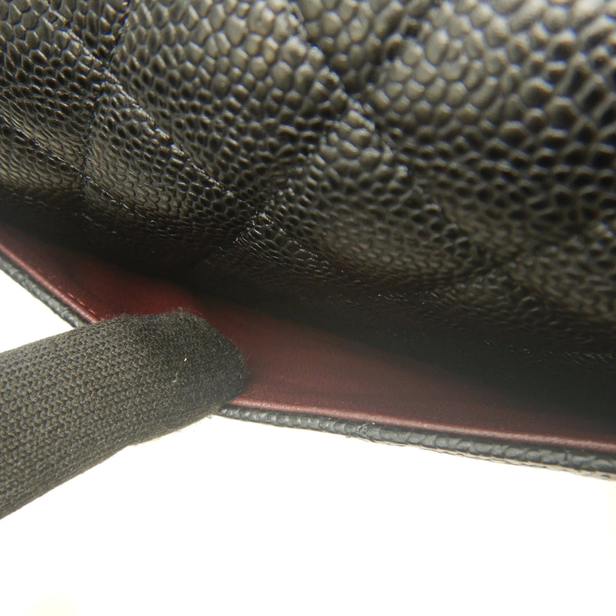 Chanel Black Grained Calfskin Shoulder Bag (Pre-Owned)