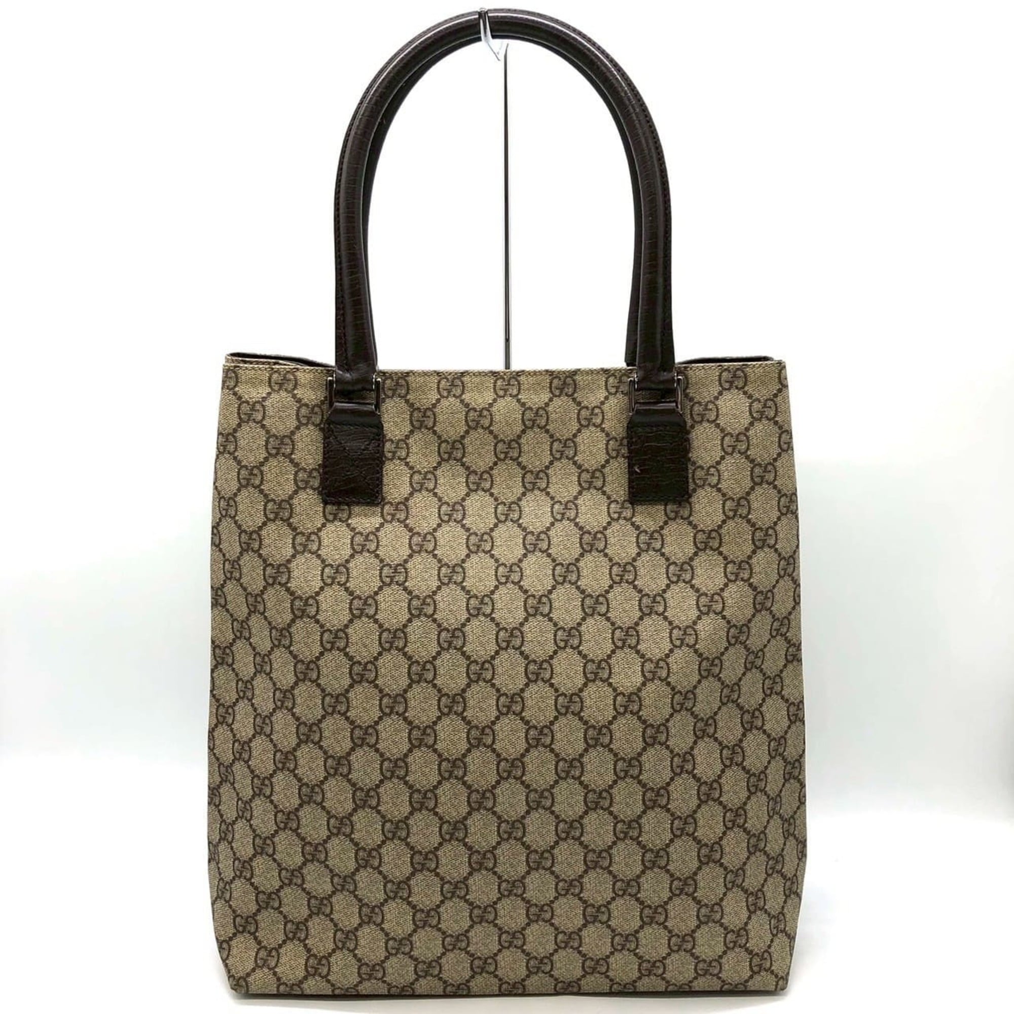 Gucci Beige Gg Supreme Canvas Tote Bag (Pre-Owned)