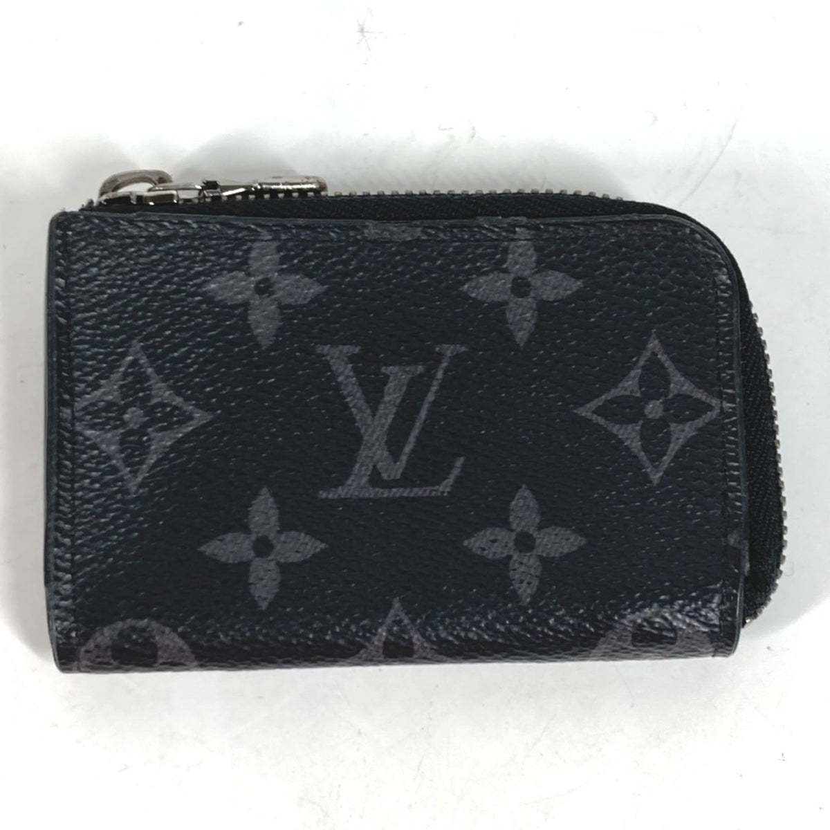Louis Vuitton Black Monogram Eclipse Monogram Eclipse Coin Purse/Coin Case (Pre-Owned)