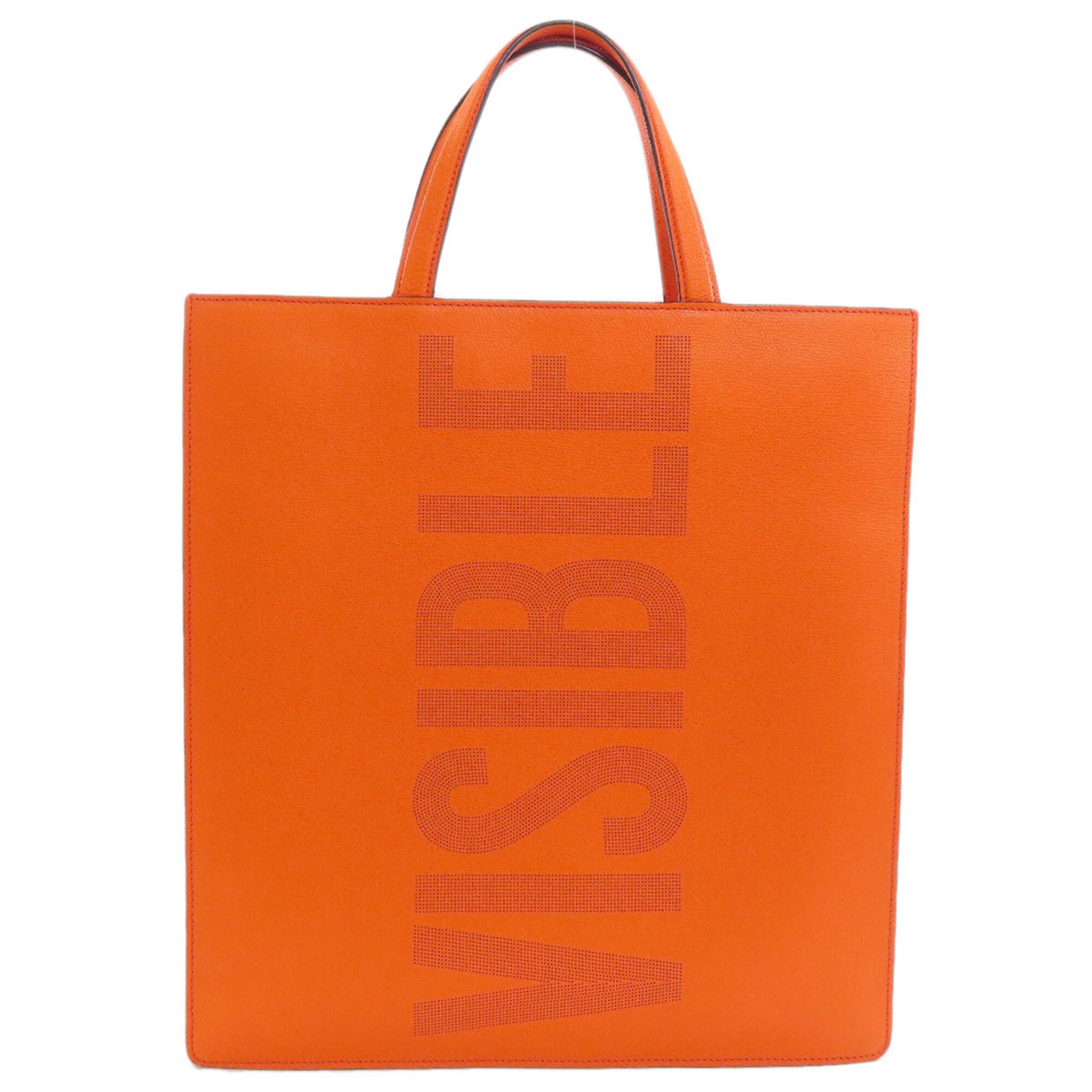 Valextra Orange Leather Handbag (Pre-Owned)