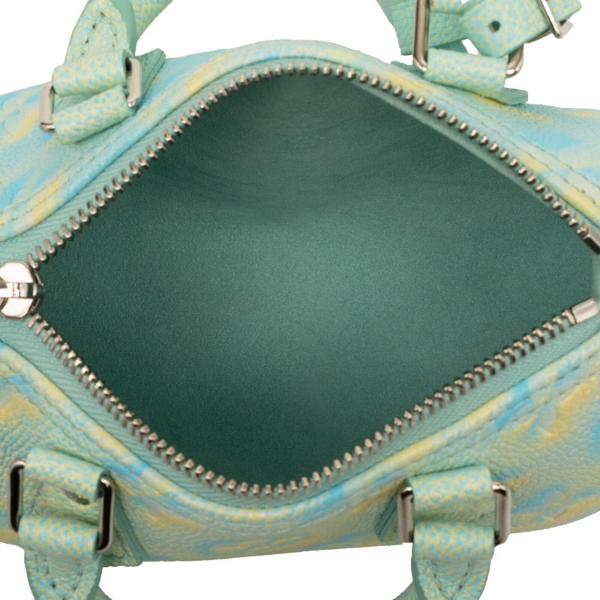 Louis Vuitton Green Leather Handbag Shoulder Bag (Pre-Owned)