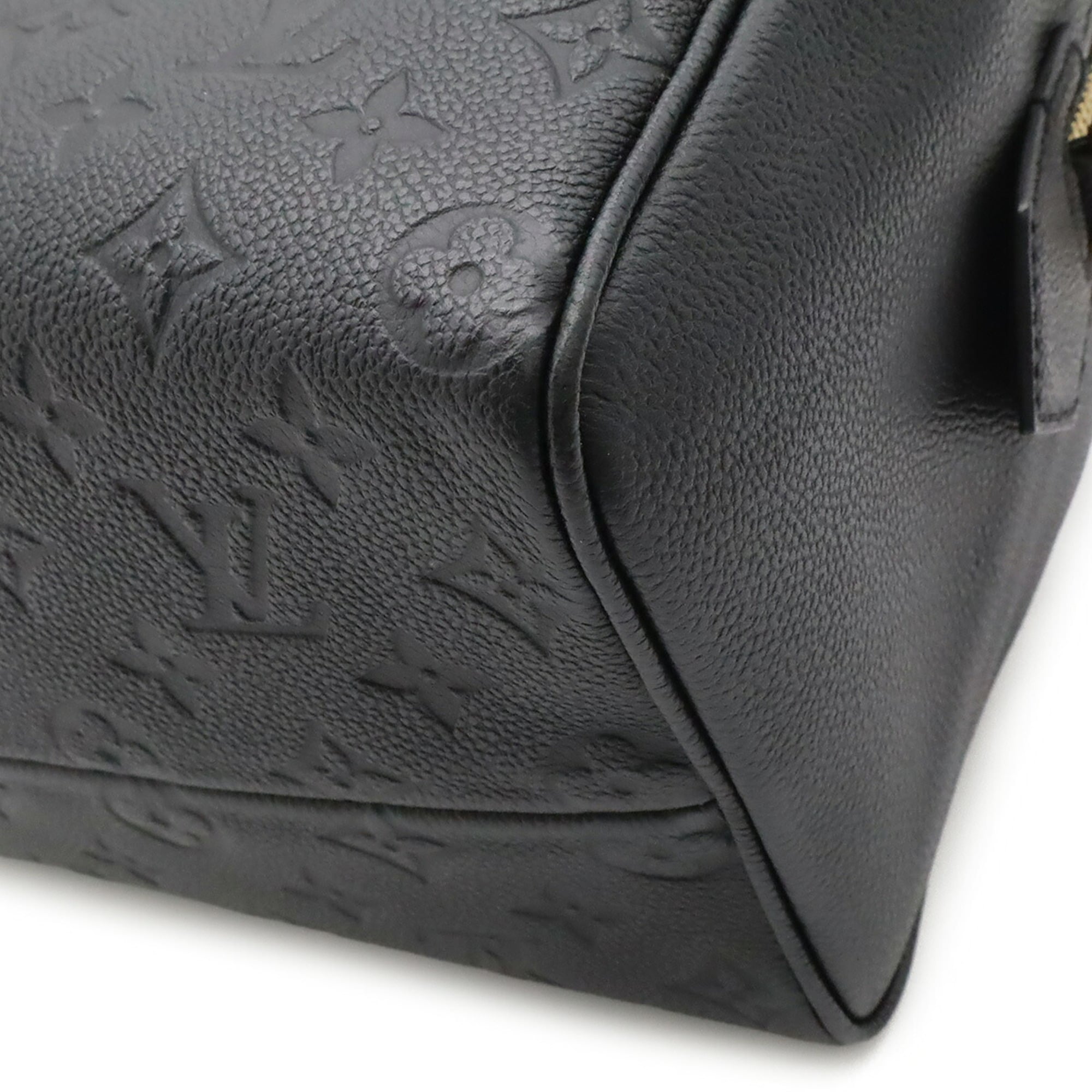 Louis Vuitton Noir Monogram Empreinte Leather Handbag Shoulder Bag (Pre-Owned)