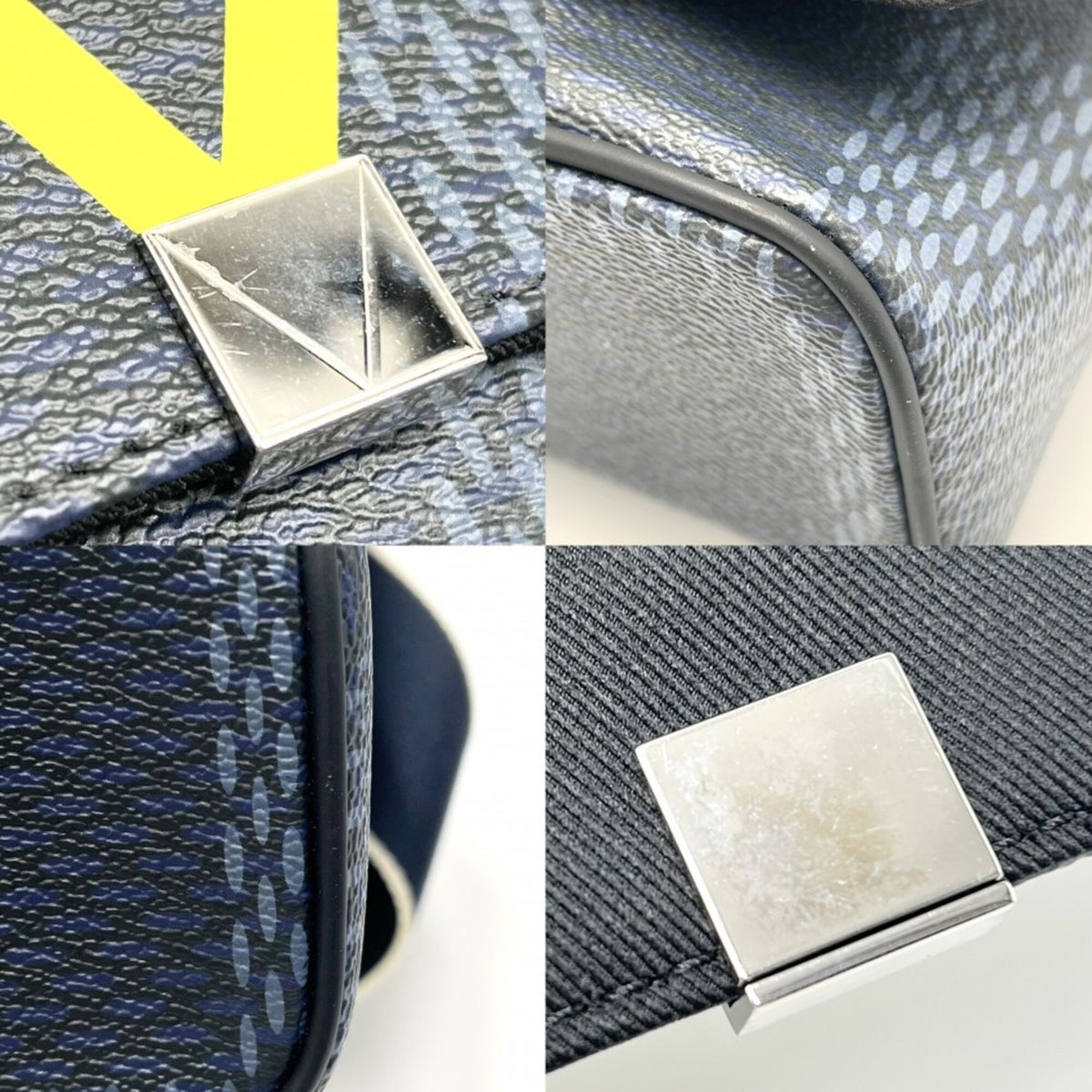 Louis Vuitton Damier Cobalt Navy Damier Canvas Messenger Bag Shoulder Bag (Pre-Owned)