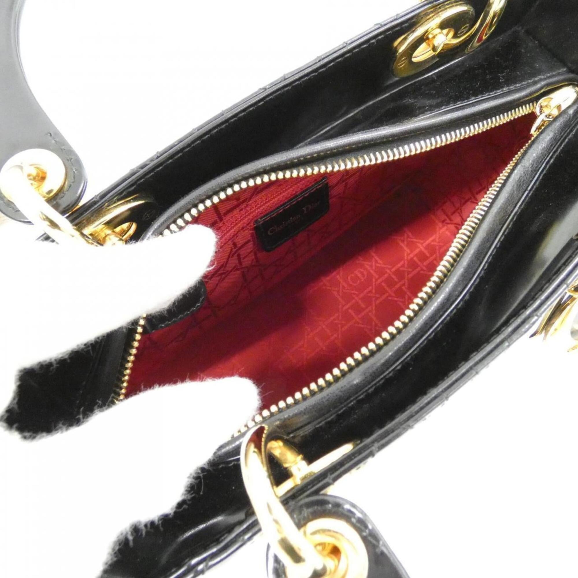 Christian Dior Black Leather Handbag (Pre-Owned)