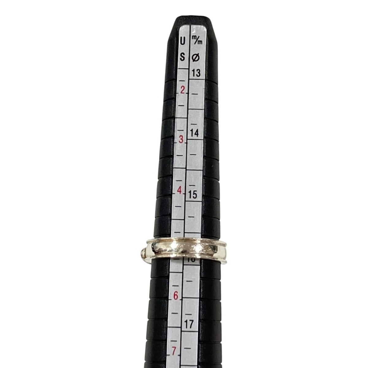 Hermes Silver Silver 925 Band Ring (Pre-Owned)