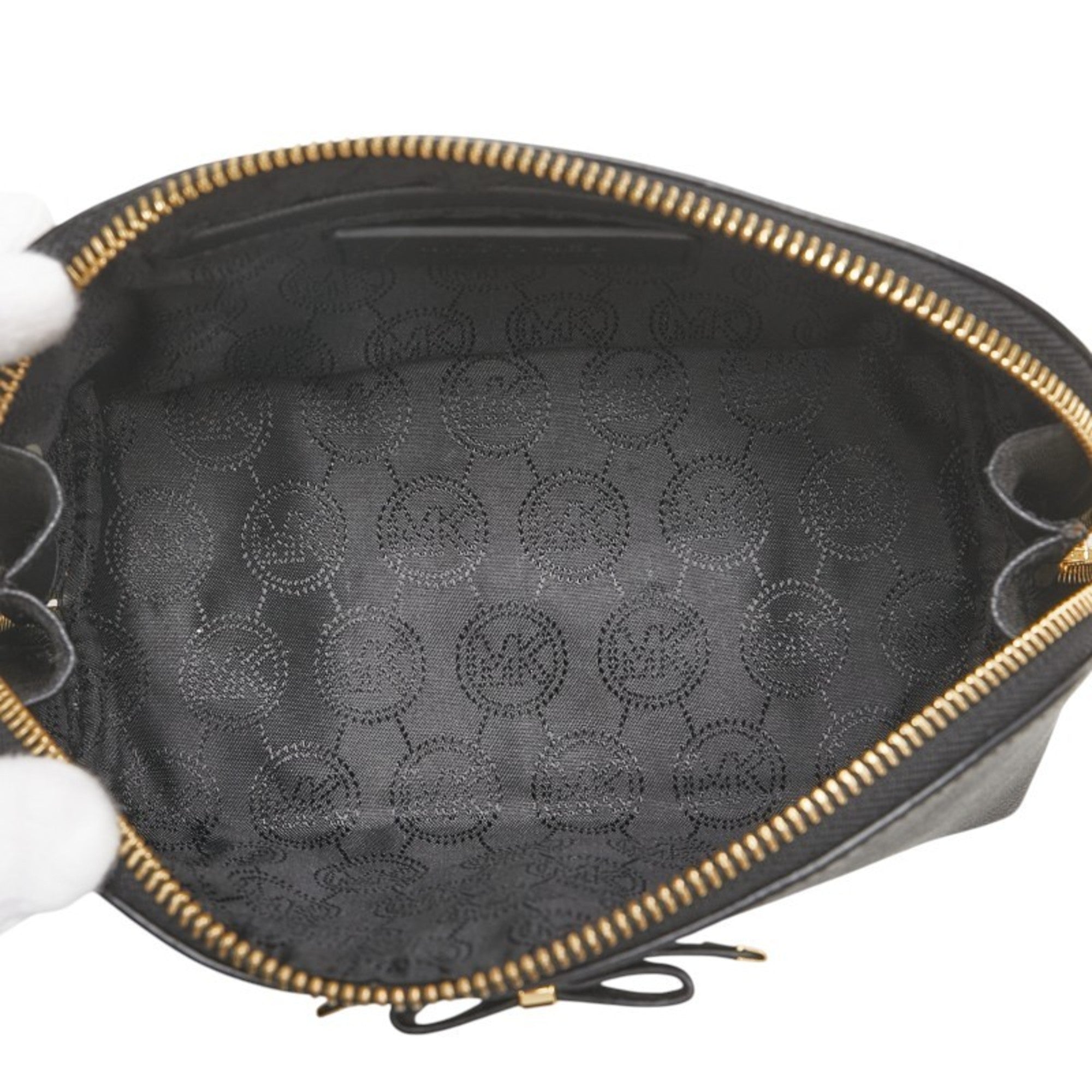 Michael Kors Black Leather Pouch (Pre-Owned)