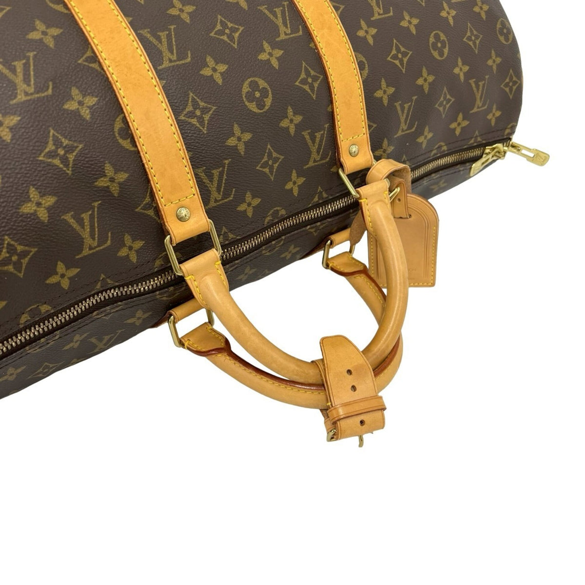 Louis Vuitton Brown Leather Pvc Boston Bag (Pre-Owned)