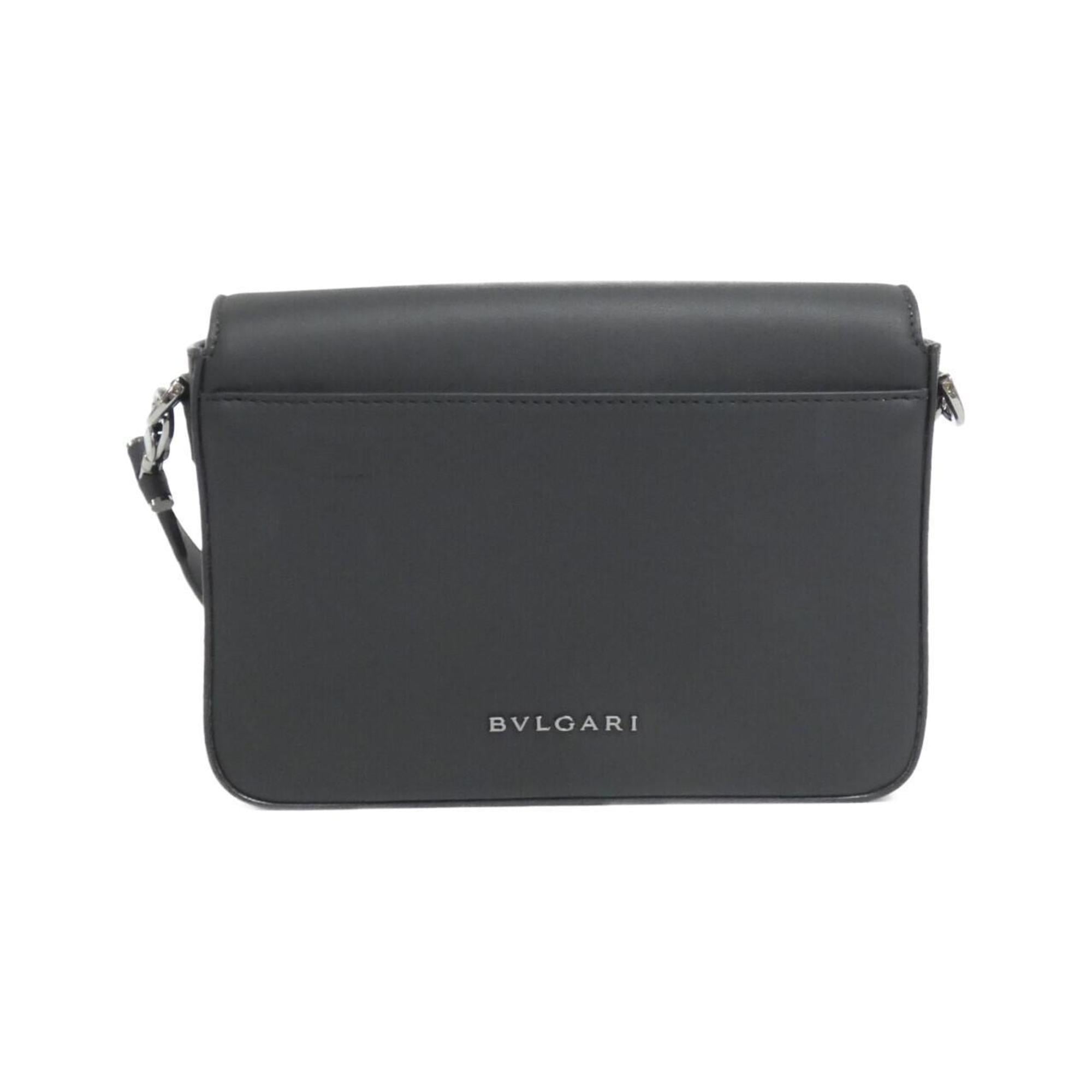 Bvlgari Black Leather Shoulder Bag (Pre-Owned)
