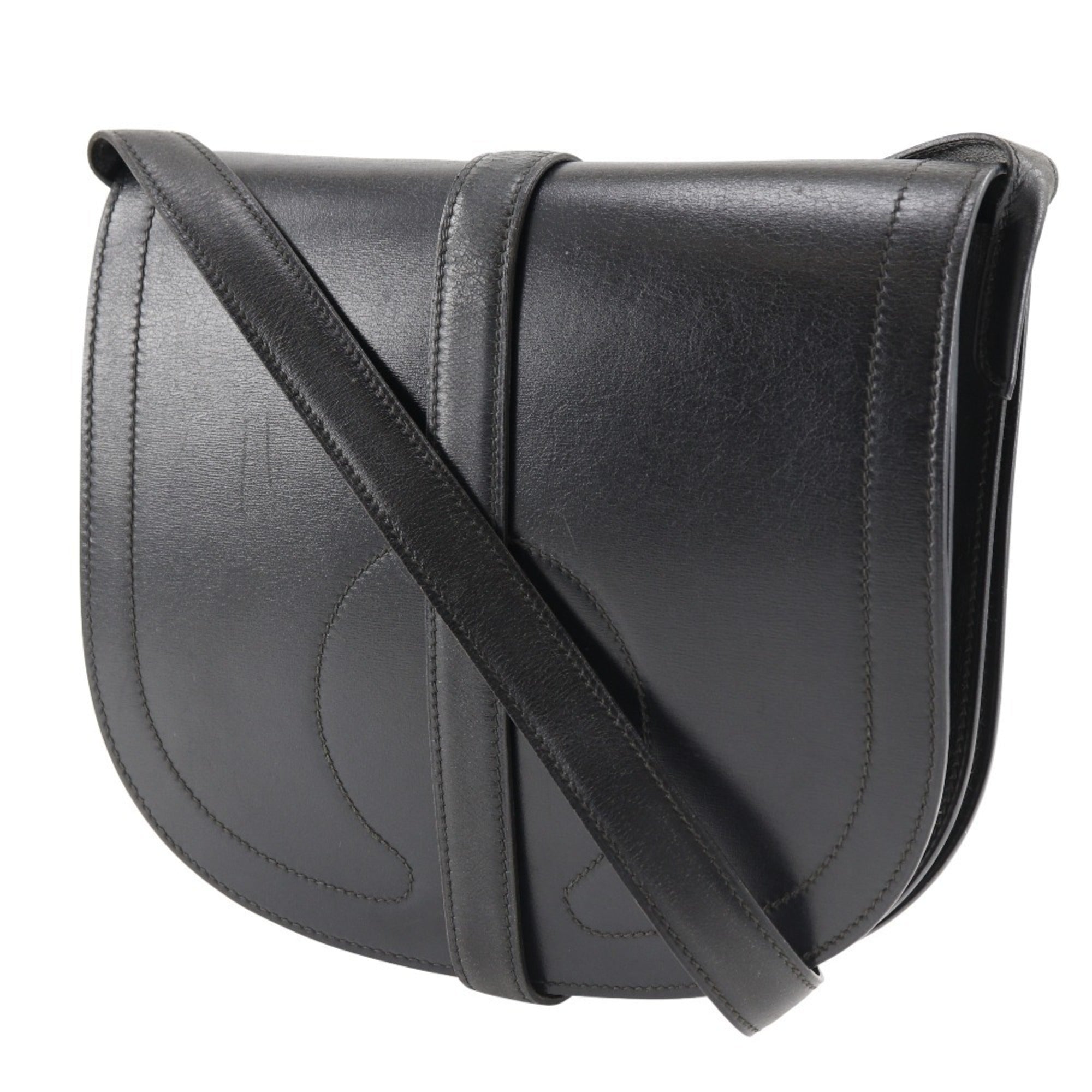 Hermes Box Calf Leather Shoulder Bag (Pre-Owned)