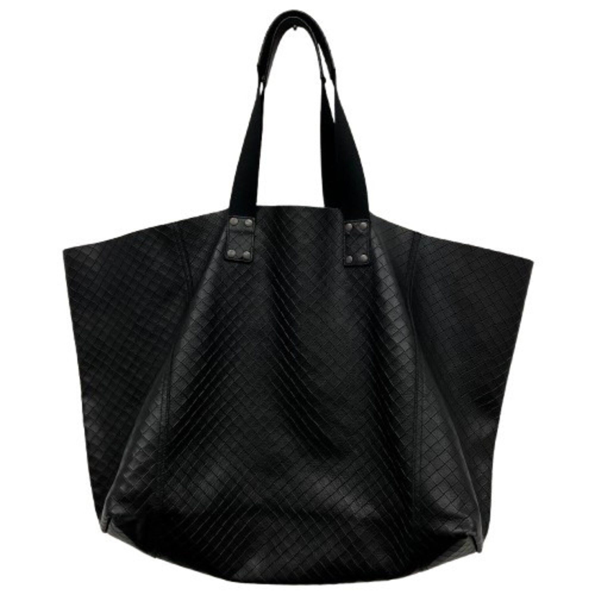 Bottega Veneta Black Leather Tote Bag (Pre-Owned)