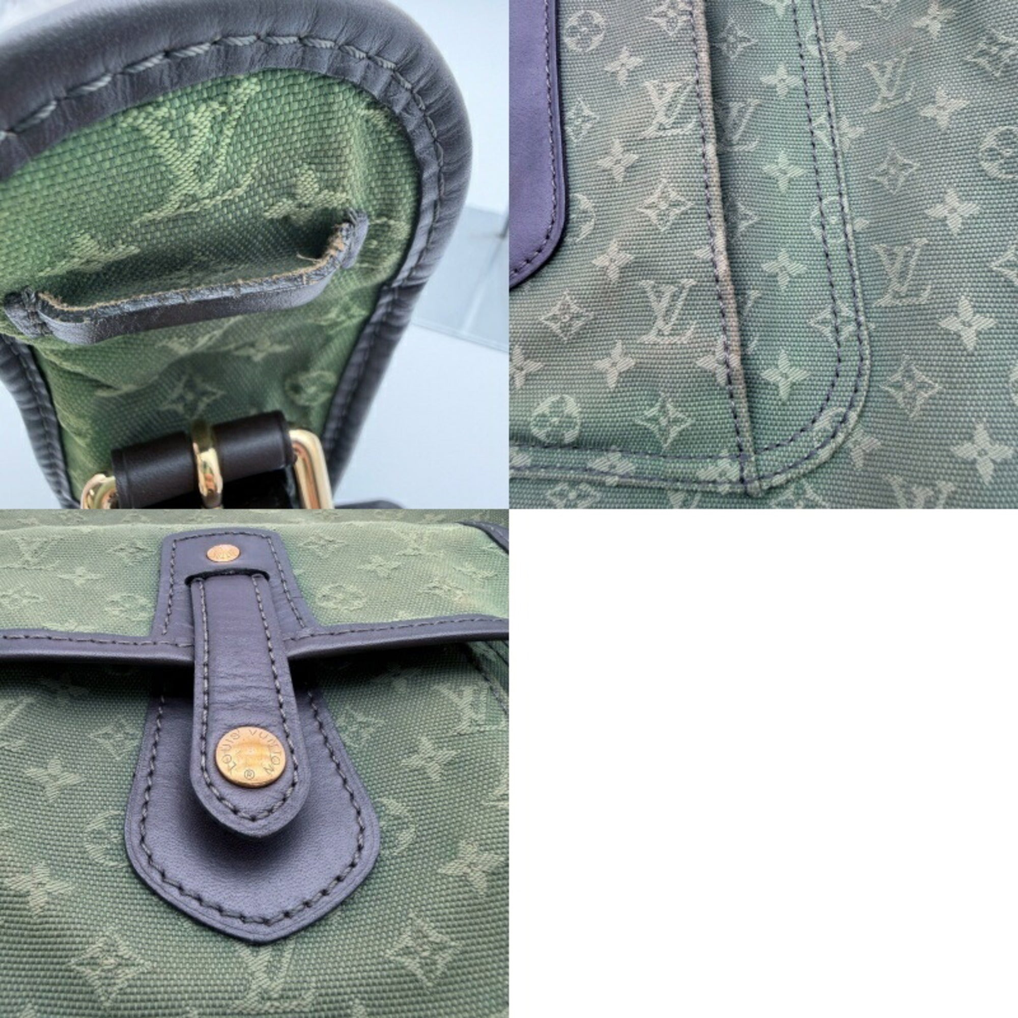 Louis Vuitton Khaki Monogram Mini Shoulder Bag (Pre-Owned)