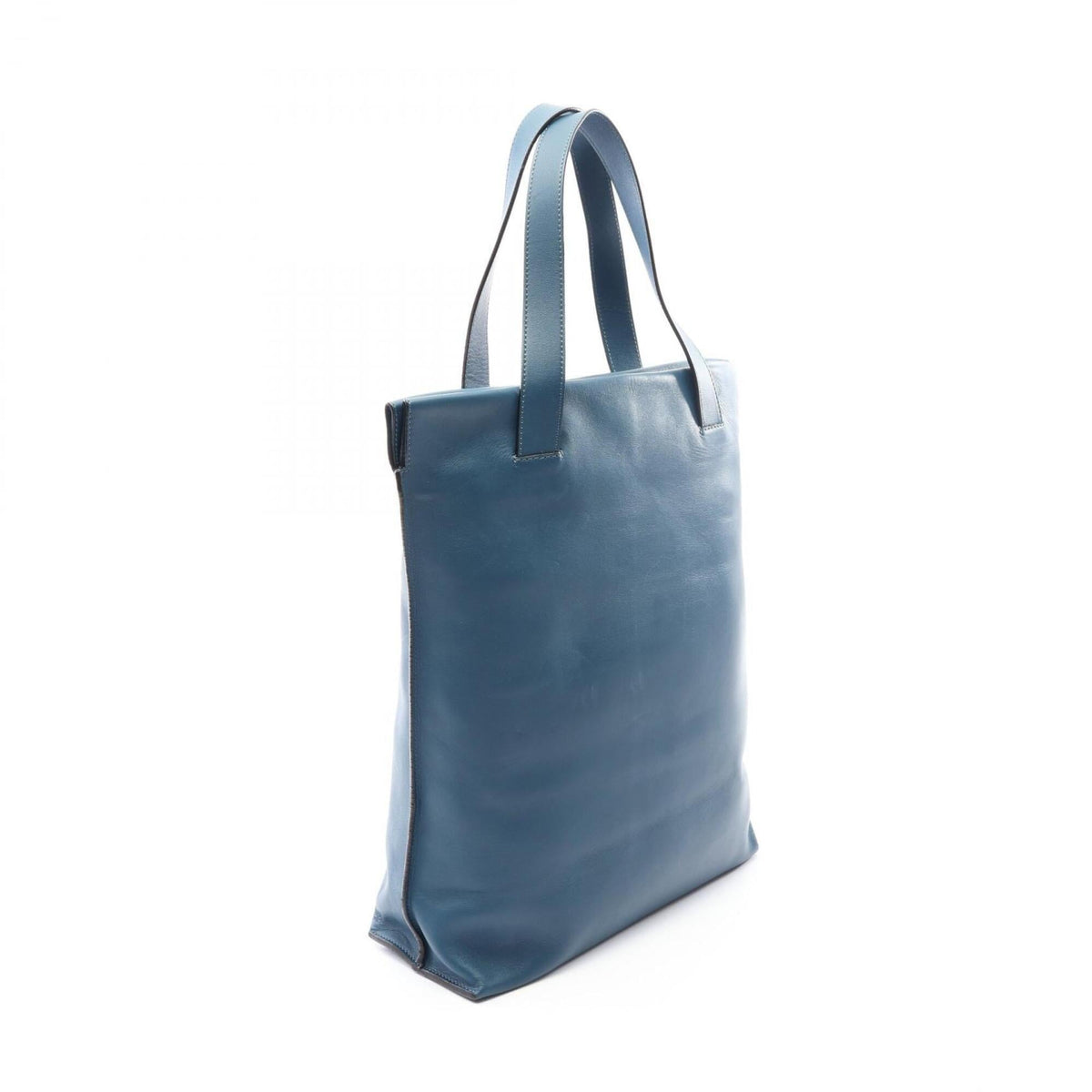 Loewe Blue Leather Handbag Tote Bag (Pre-Owned)