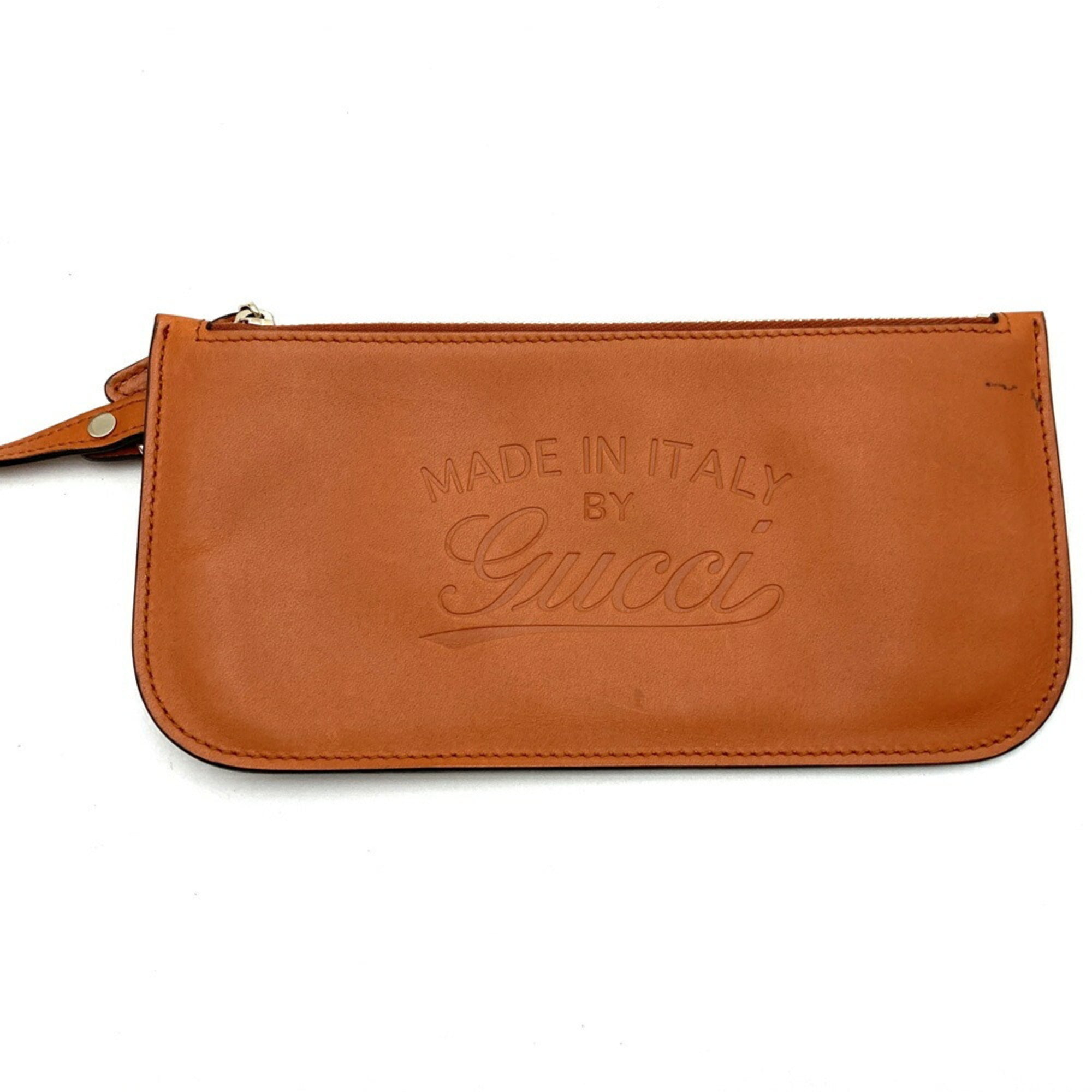 Gucci Brown Canvas Leather Tote Bag (Pre-Owned)
