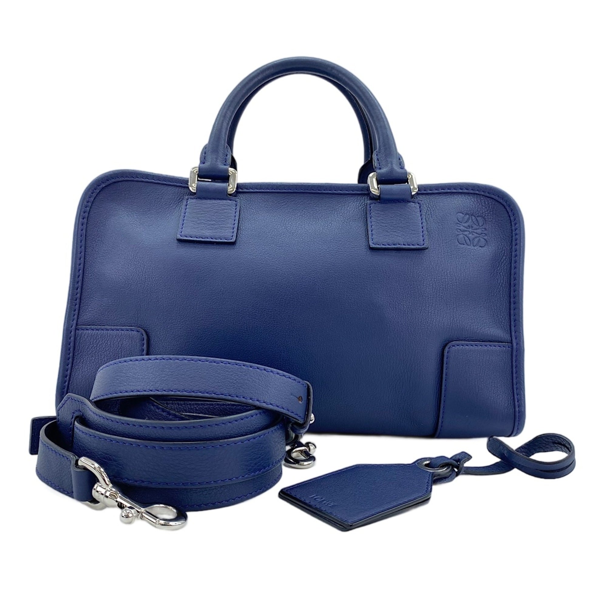 Loewe Navy Handbag (Pre-Owned)