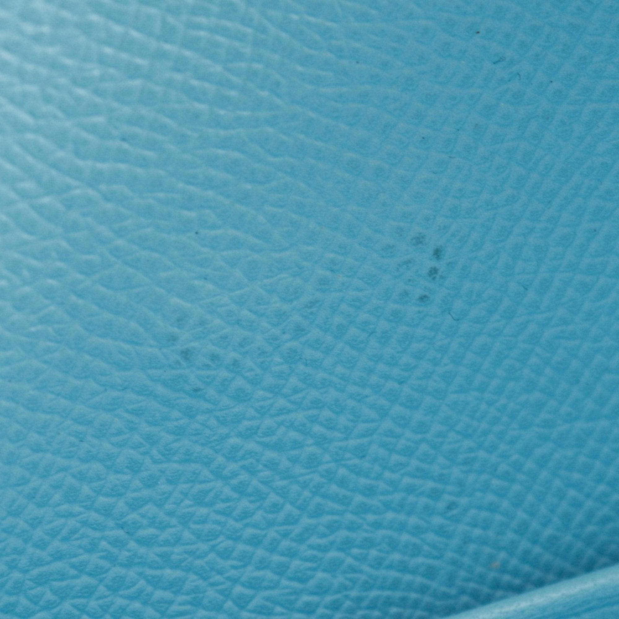 Hermes Bearn Light Blue Epsom Leather Long Wallet (Bi-Fold) (Pre-Owned)