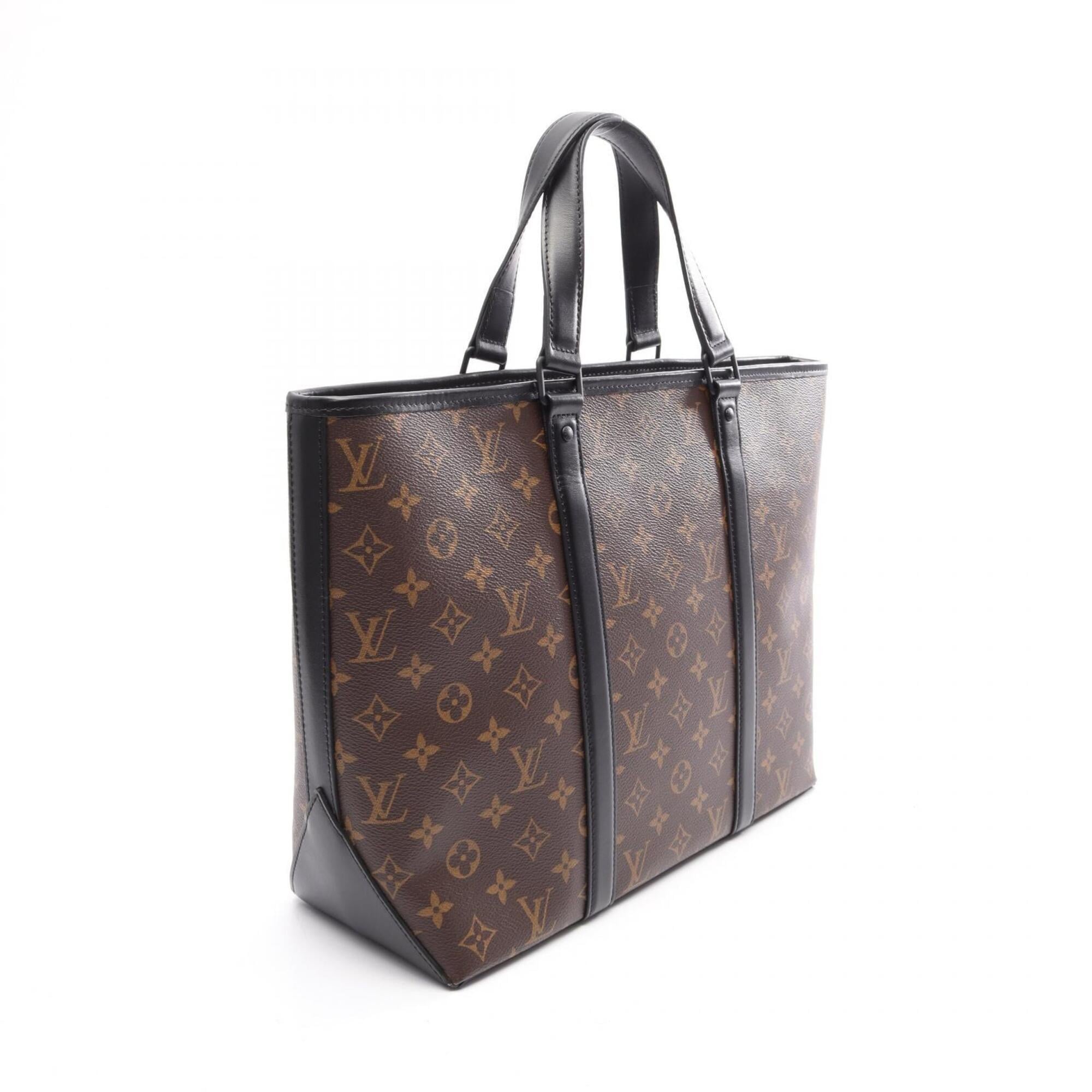 Louis Vuitton Black Brown Pvc Leather Handbag Tote Bag (Pre-Owned)