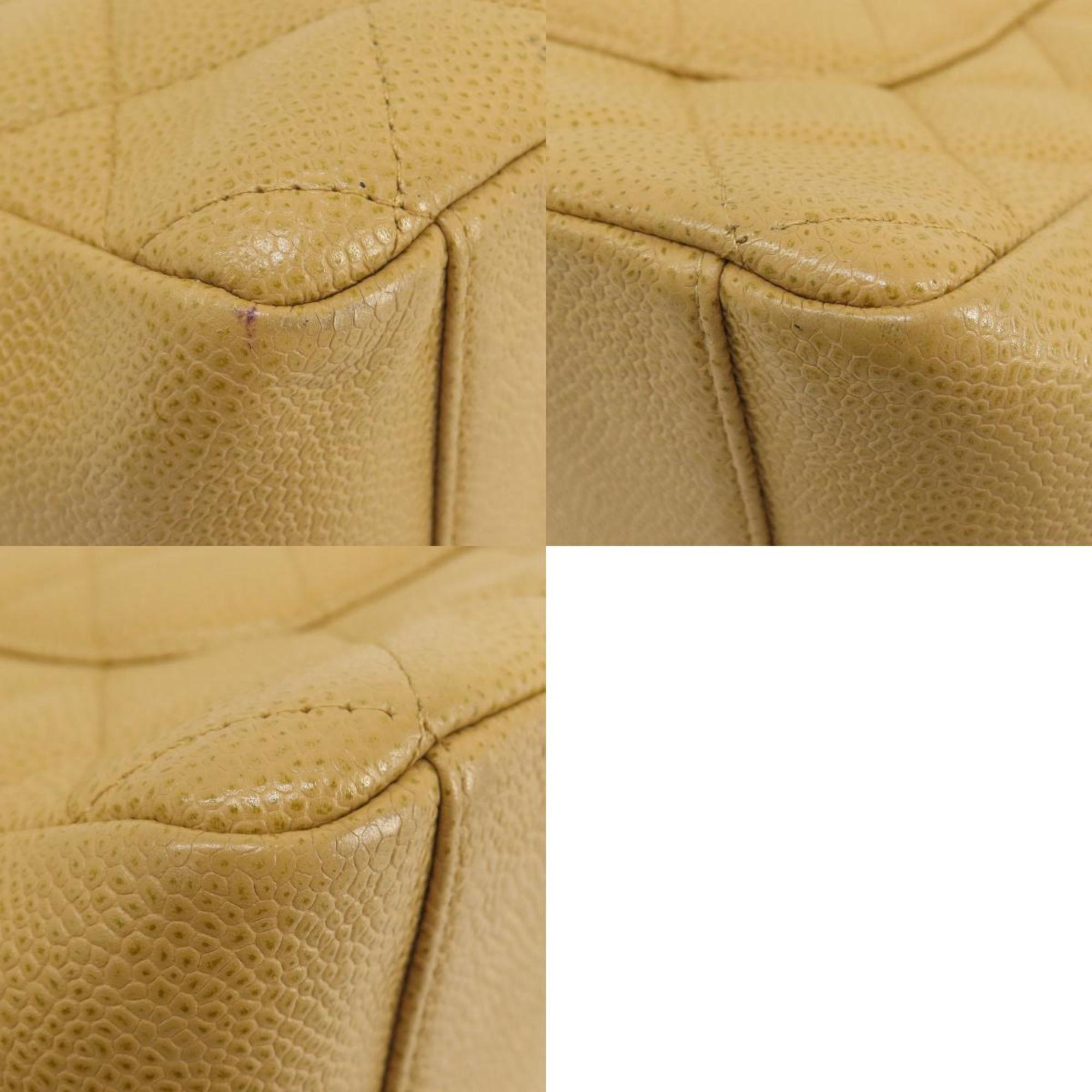 Chanel Beige Caviar Leather Tote Bag (Pre-Owned)