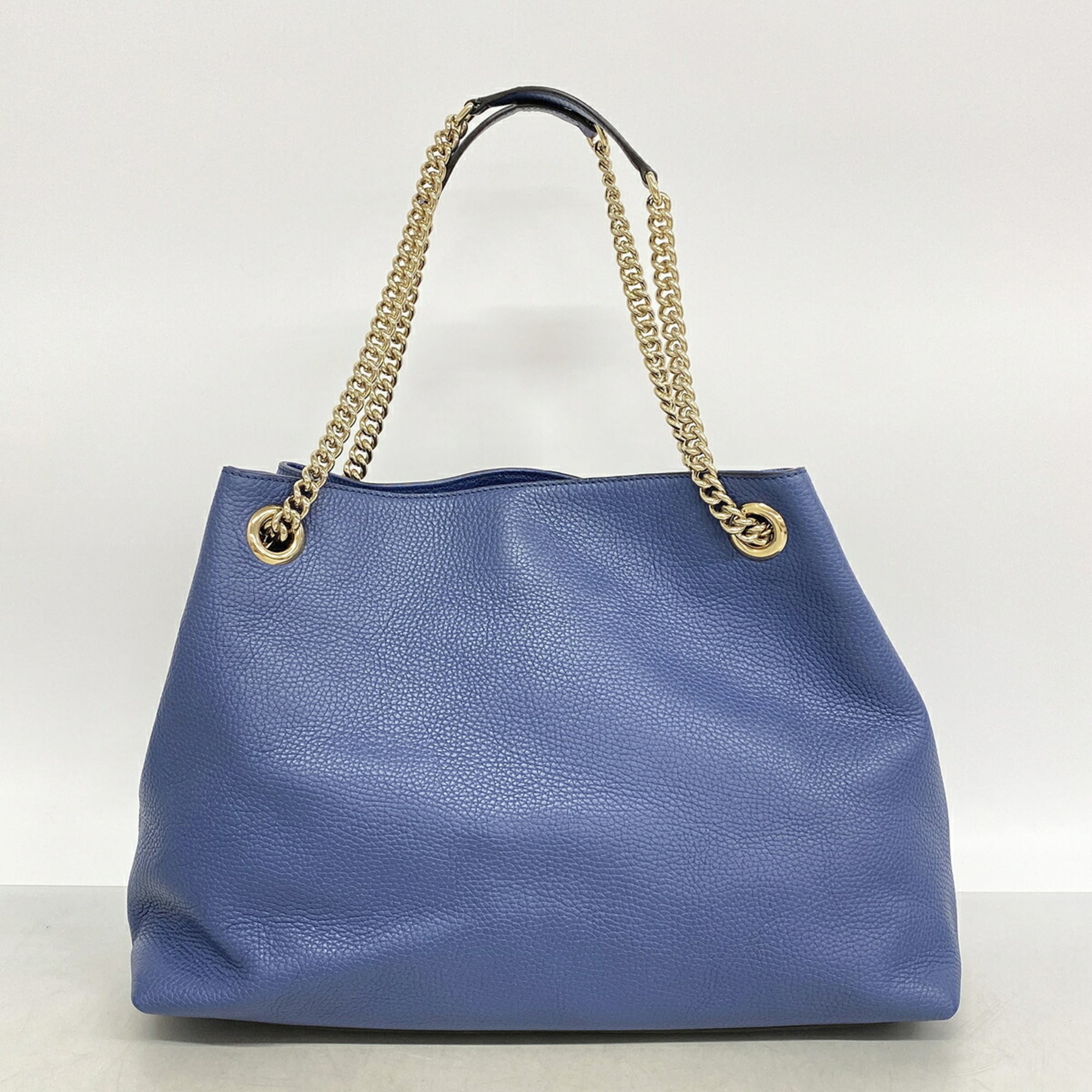 Gucci Blue Leather Shoulder Bag (Pre-Owned)