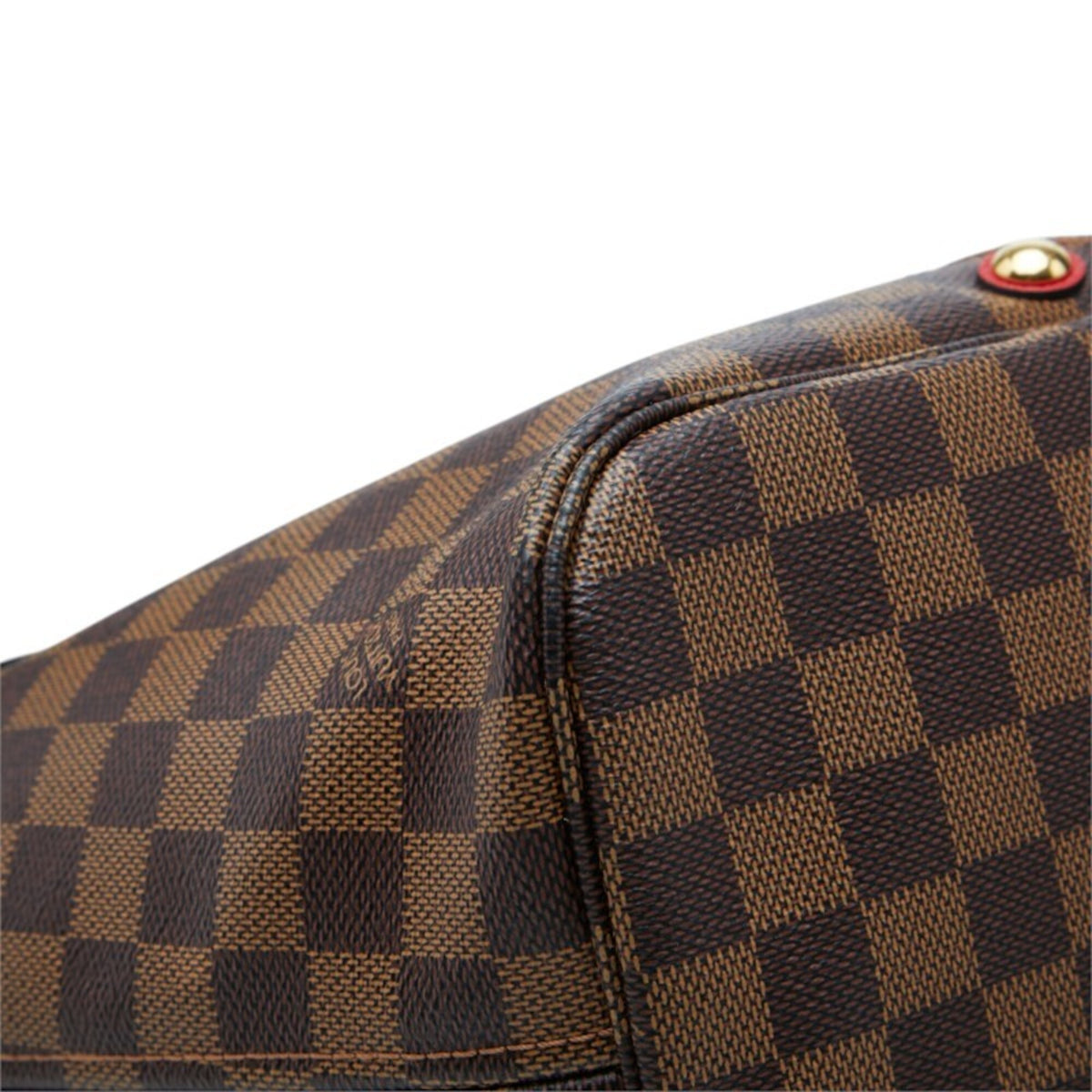 Louis Vuitton Damier Brown Pvc Leather Pouch Shoulder Bag Tote Bag (Pre-Owned)