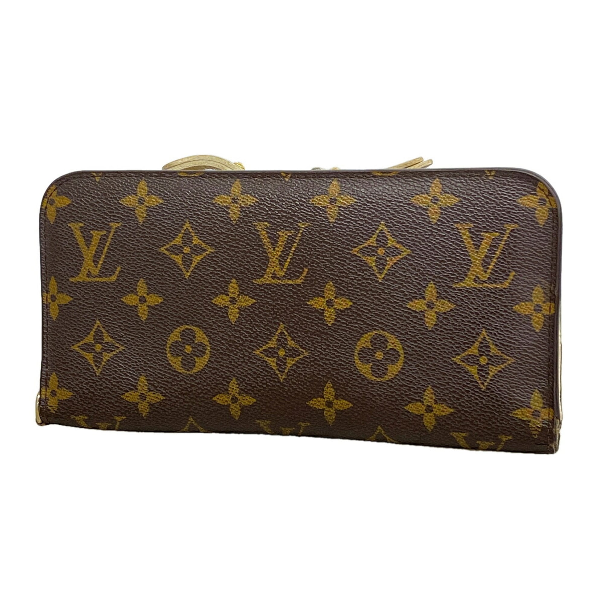 Louis Vuitton Brown Lv Off White Long Wallet (Bi-Fold) (Pre-Owned)