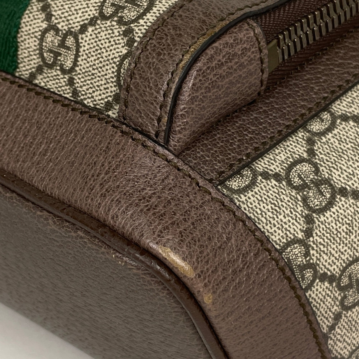 Gucci Beige Gg Supreme Leather Backpack (Pre-Owned)