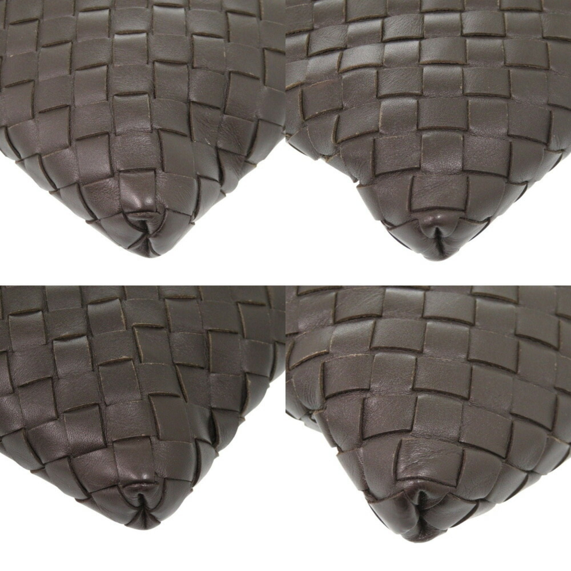 Bottega Veneta Dark Brown Leather Shoulder Bag (Pre-Owned)