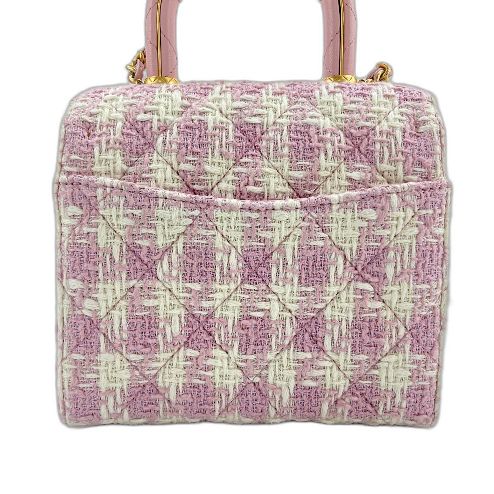 Chanel Pink Tweed Shoulder Bag (Pre-Owned)