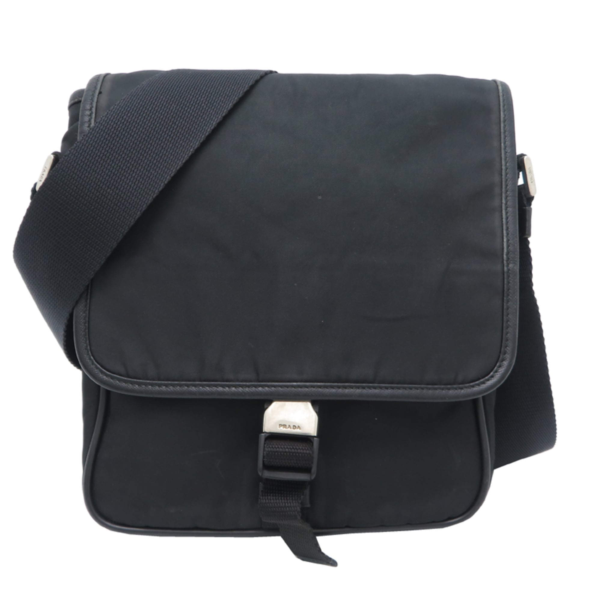 Prada Black Nylon Shoulder Bag (Pre-Owned)