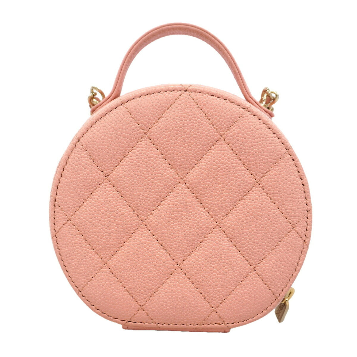 Chanel Pink Grained Calfskin Vanity Bag (Pre-Owned)