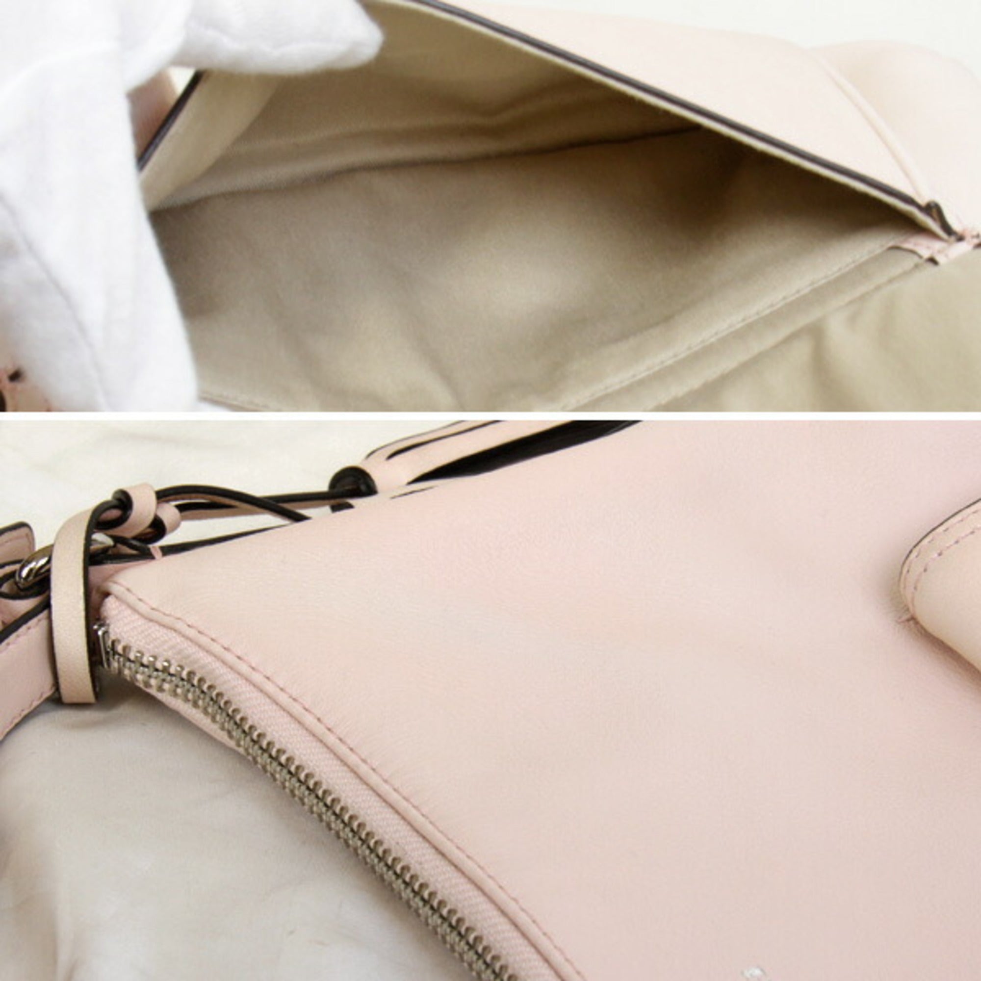 Coach Light Pink Leather Shoulder Bag (Pre-Owned)