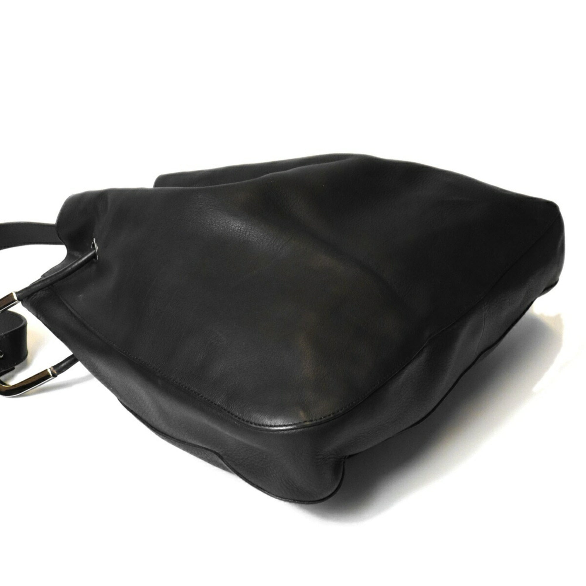 Gucci Black Leather Shoulder Bag (Pre-Owned)
