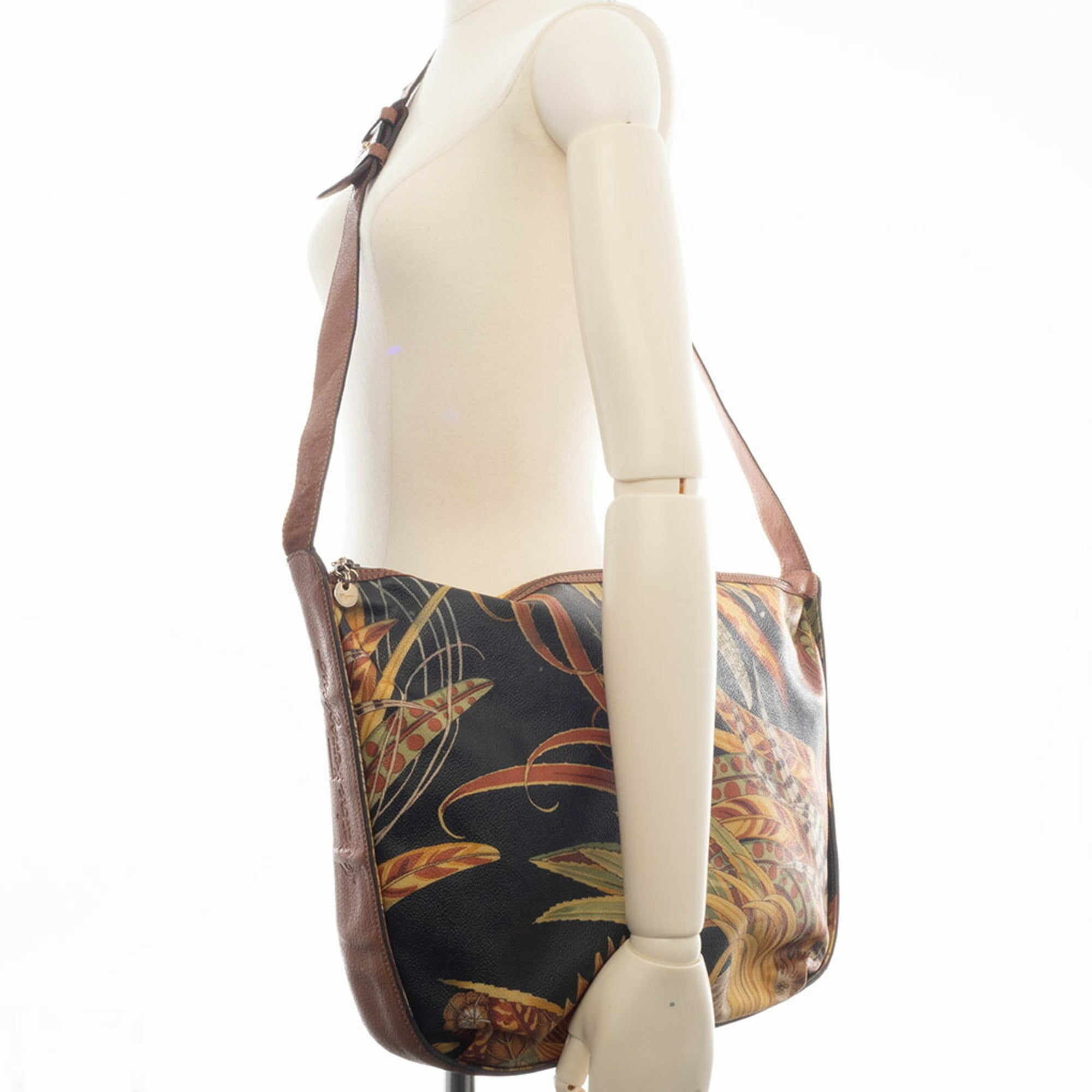 Salvatore Ferragamo Multi-Color Leather Pvc Shoulder Bag (Pre-Owned)
