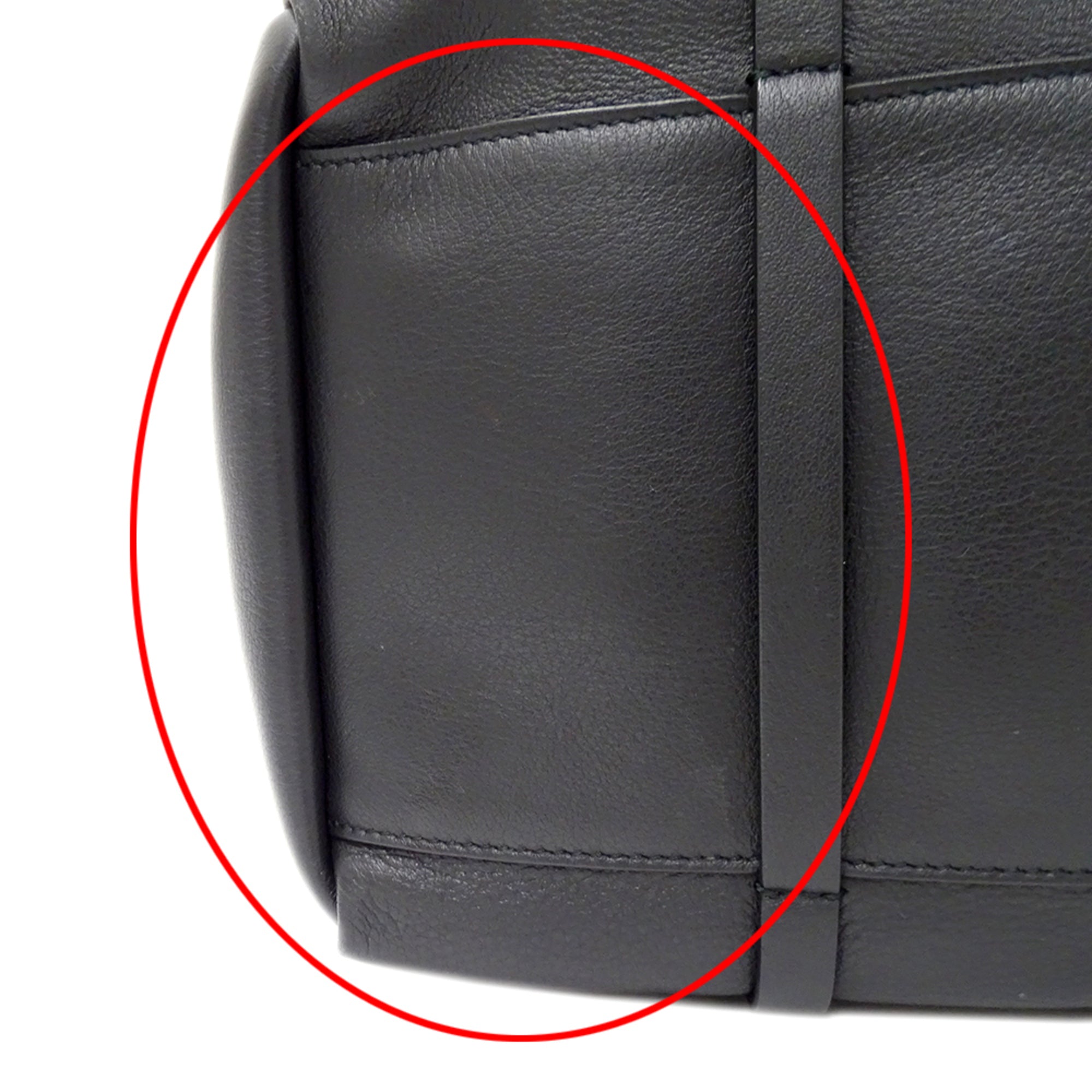 Balenciaga Black Leather Handbag Tote Bag (Pre-Owned)