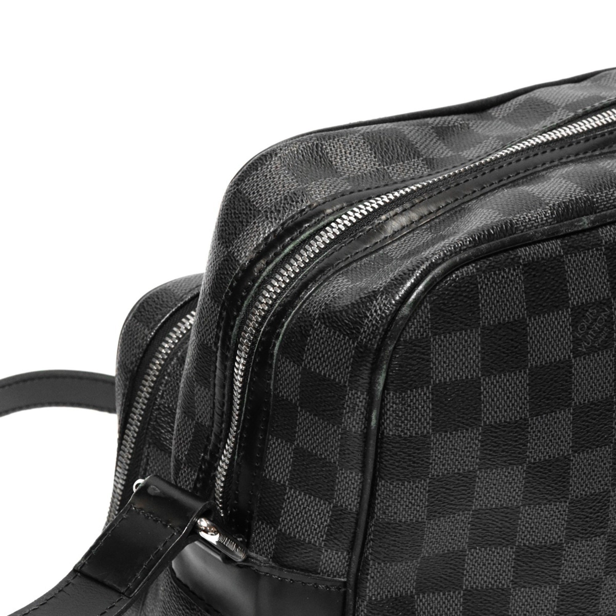 Louis Vuitton Black Damier Graphite Shoulder Bag (Pre-Owned)