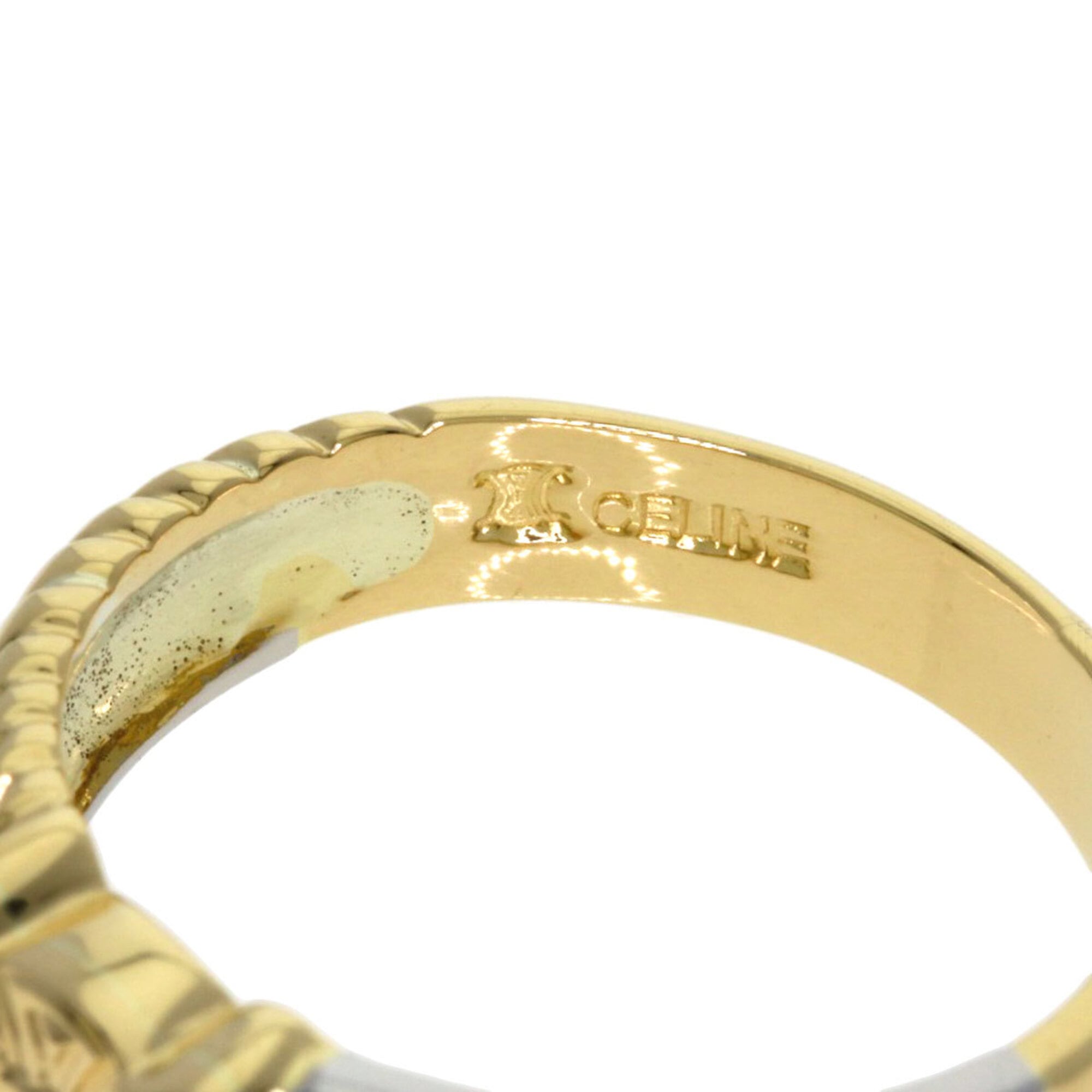 Celine Yellow Gold (18K) Platinum 900 Band Ring (Pre-Owned)
