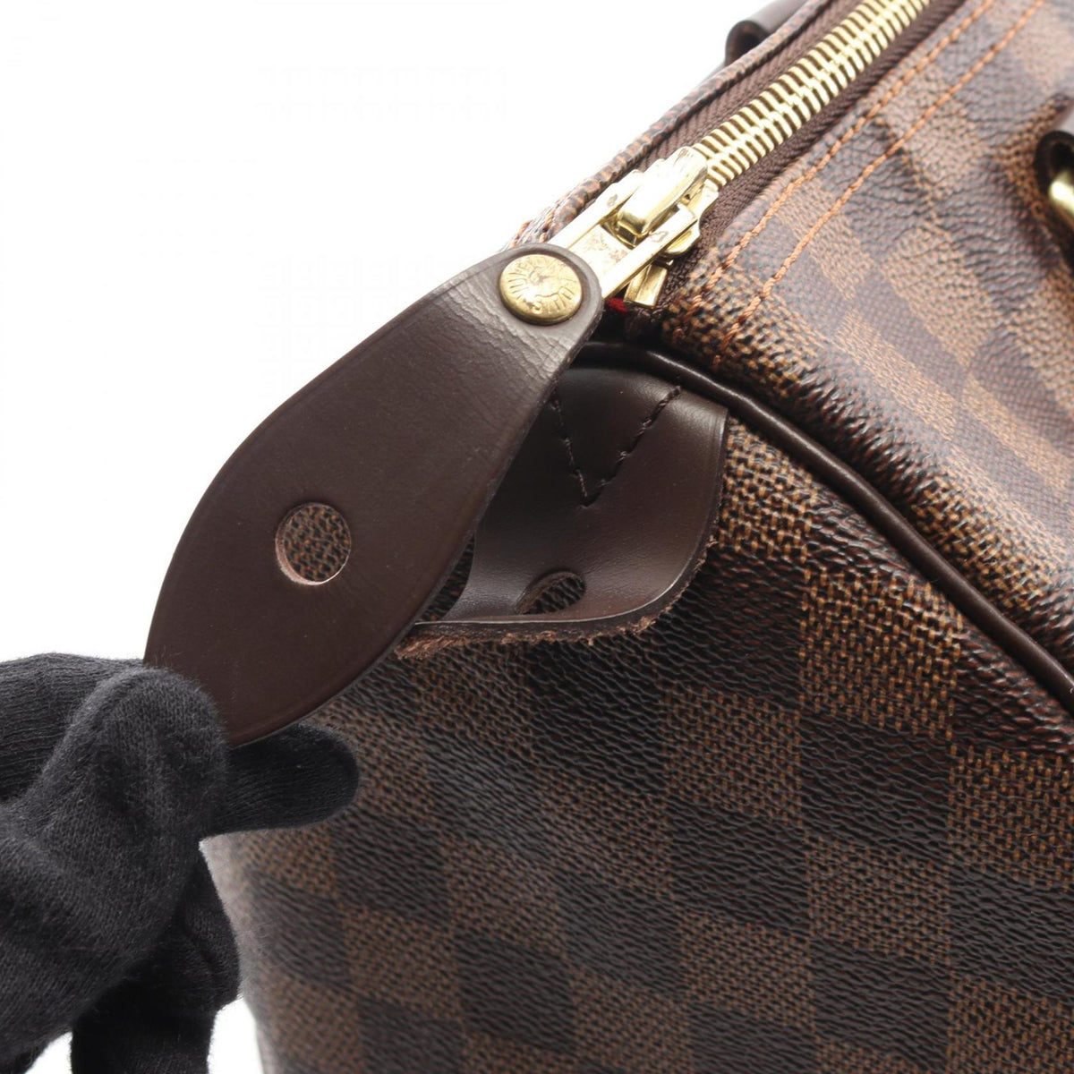 Louis Vuitton Brown Ebene Coated Canvas Leather Handbag (Pre-Owned)