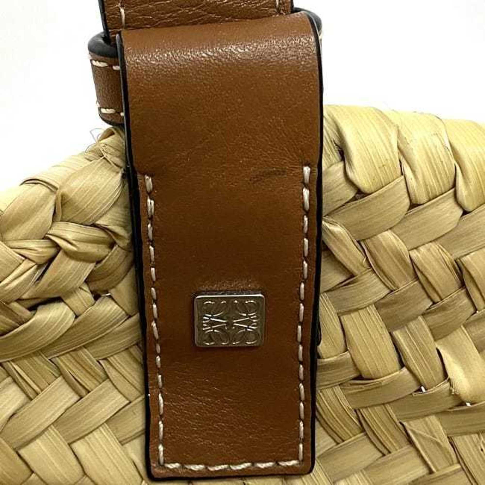 Loewe Beige Brown Leather Handbag Tote Bag (Pre-Owned)