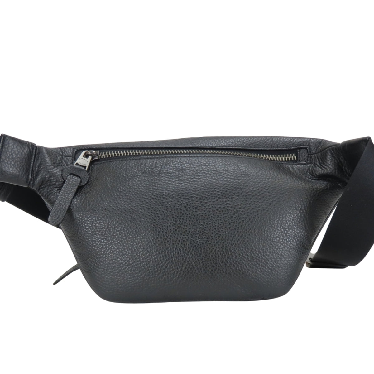 Coach Beige Black Signature Line Canvas Leather Sling Bag (Pre-Owned)