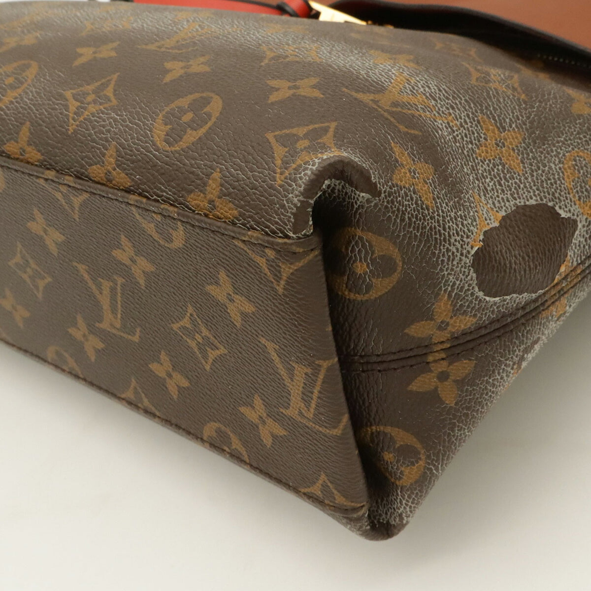 Louis Vuitton Caramel Galle Monogram Red Color Monogram Handbag Shoulder Bag (Pre-Owned)