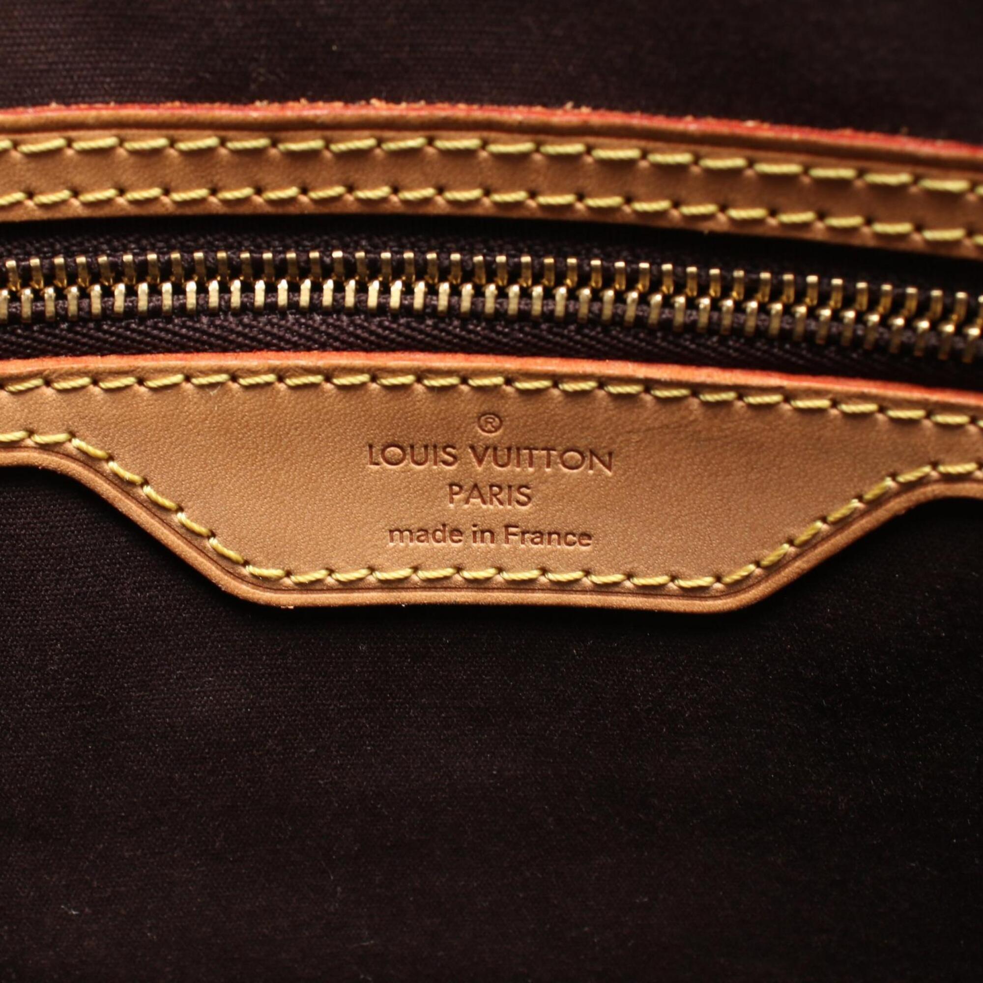 Louis Vuitton Purple Leather Handbag (Pre-Owned)